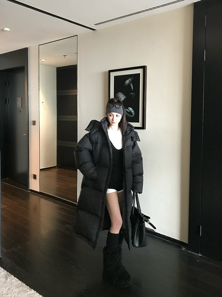 Puff Pastry Hooded Down Jacket for Women, Thickened Long/Short Style, 90% White Duck Down, Winter Fashion Essential Puff Pastry Hooded Down Jacket for Women, Thickened Long/Short Style, 90% White Duck Down, Winter Fashion Essential