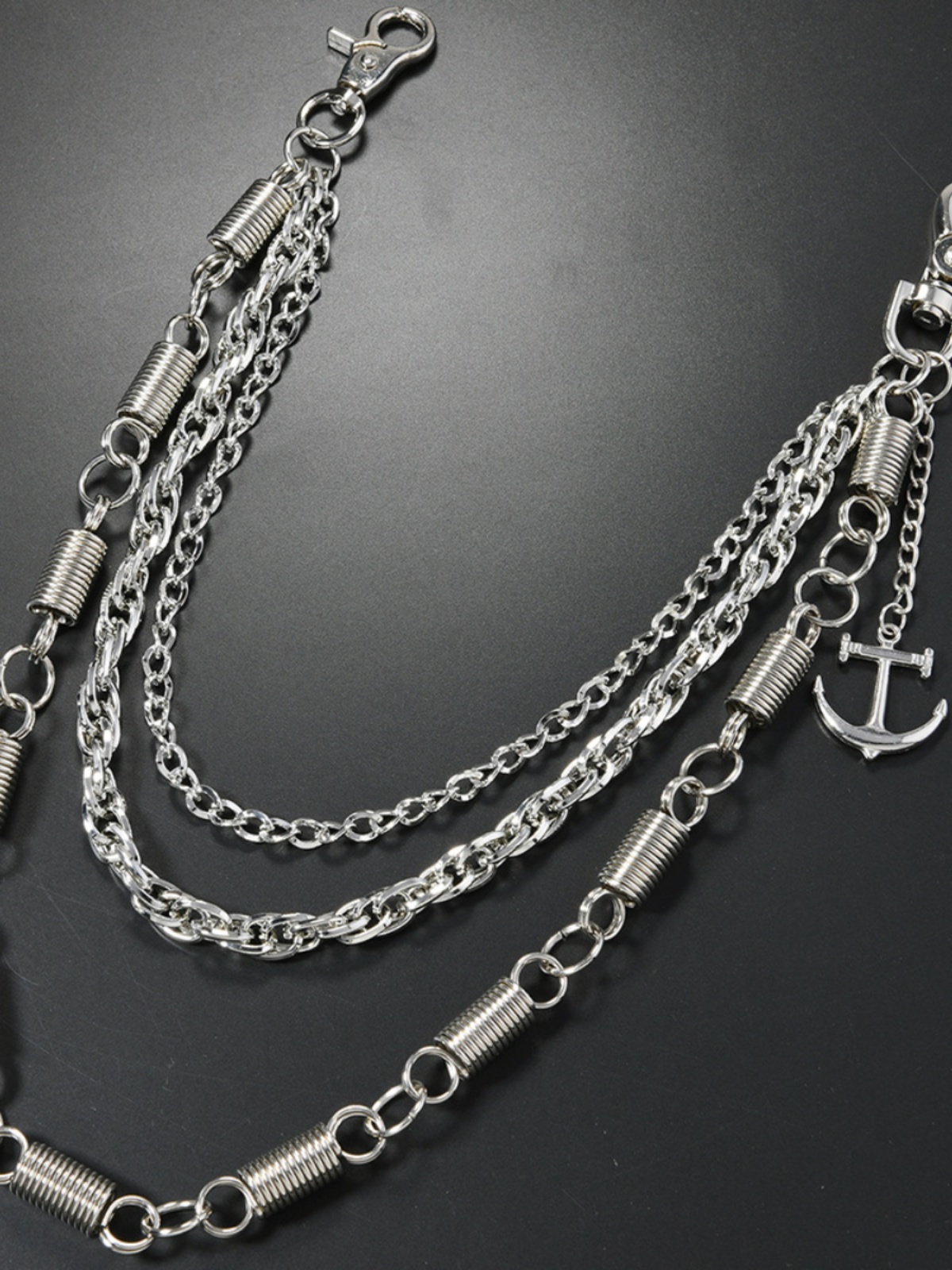 Punk Hip-Hop Metal Chain Waist Chain for Jeans - SoulCollision Personality Style, Edgy Fashion Accessory, Streetwear Statement Piece Punk Hip-Hop Metal Chain Waist Chain for Jeans - SoulCollision Personality Style, Edgy Fashion Accessory, Streetwear Statement Piece