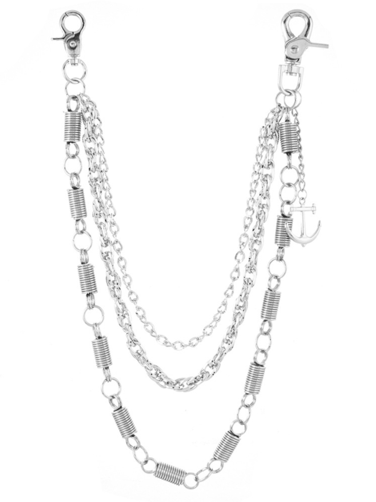 Punk Hip-Hop Metal Chain Waist Chain for Jeans - SoulCollision Personality Style, Edgy Fashion Accessory, Streetwear Statement Piece Punk Hip-Hop Metal Chain Waist Chain for Jeans - SoulCollision Personality Style, Edgy Fashion Accessory, Streetwear Statement Piece