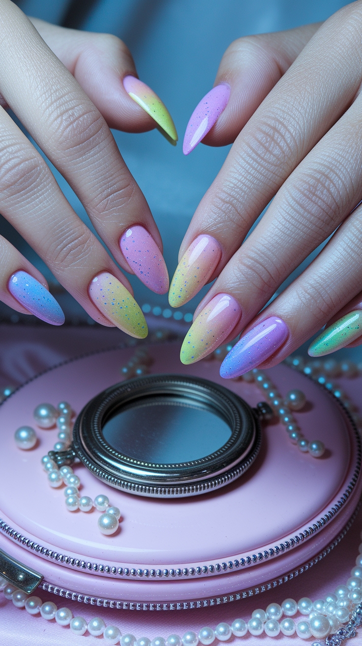 rainbow nail art designs outfit idea