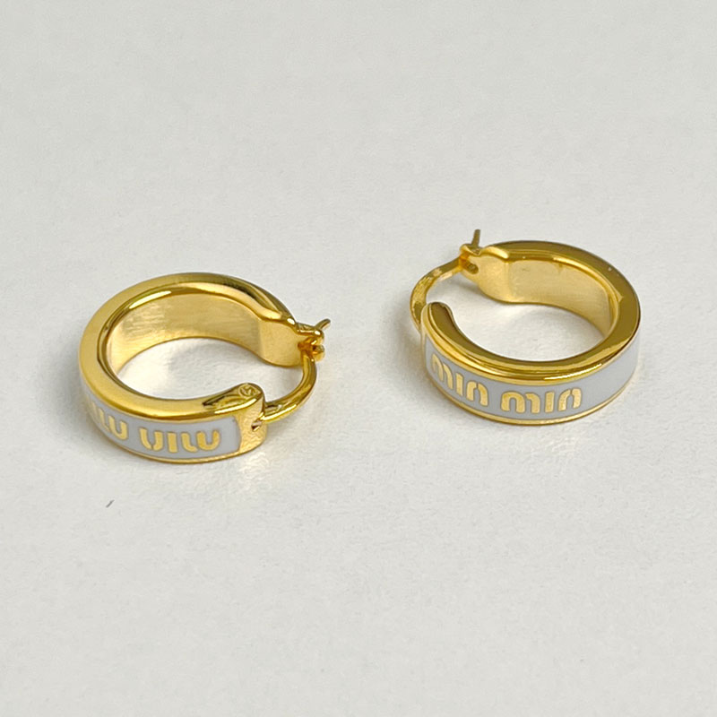 Red Enamel Drip Glaze 'M' Circle Earrings - Light Luxury High-End Unique Ear Hoops for Trendy Fashion Lovers Red Enamel Drip Glaze 'M' Circle Earrings - Light Luxury High-End Unique Ear Hoops for Trendy Fashion Lovers