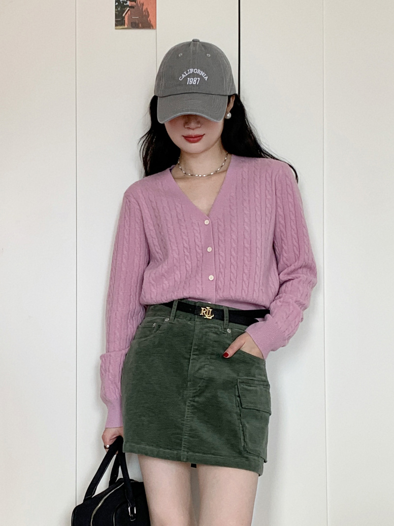 Red Knitted Cardigan for Women - Versatile Long Sleeve Sweater Coat for Spring & Autumn, Airy Wool Blend Layering Piece Red Knitted Cardigan for Women - Versatile Long Sleeve Sweater Coat for Spring & Autumn, Airy Wool Blend Layering Piece