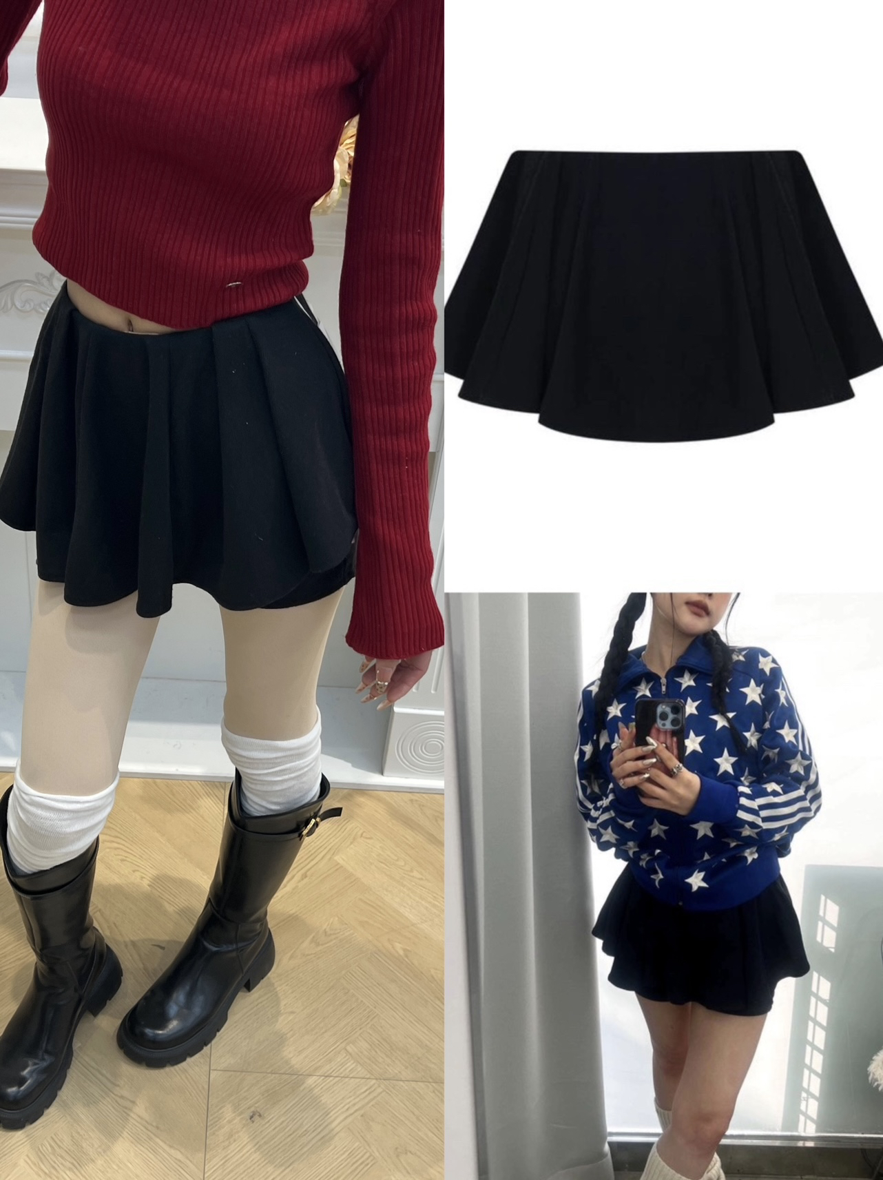 Red Long-Sleeve Knitted Top for Women - Slim Fit, 2025 Autumn/Winter Fashion Essential Red Long-Sleeve Knitted Top for Women - Slim Fit, 2025 Autumn/Winter Fashion Essential