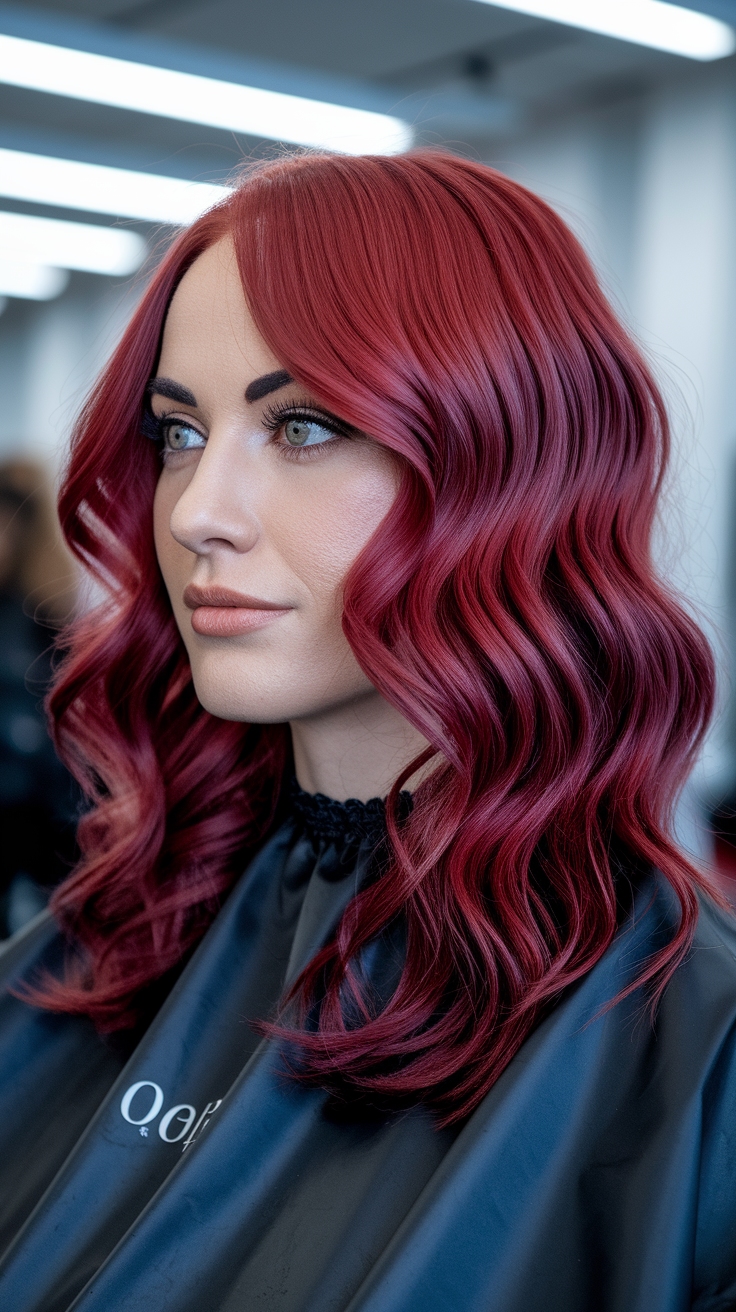 red hair highlights on brown hair outfit idea