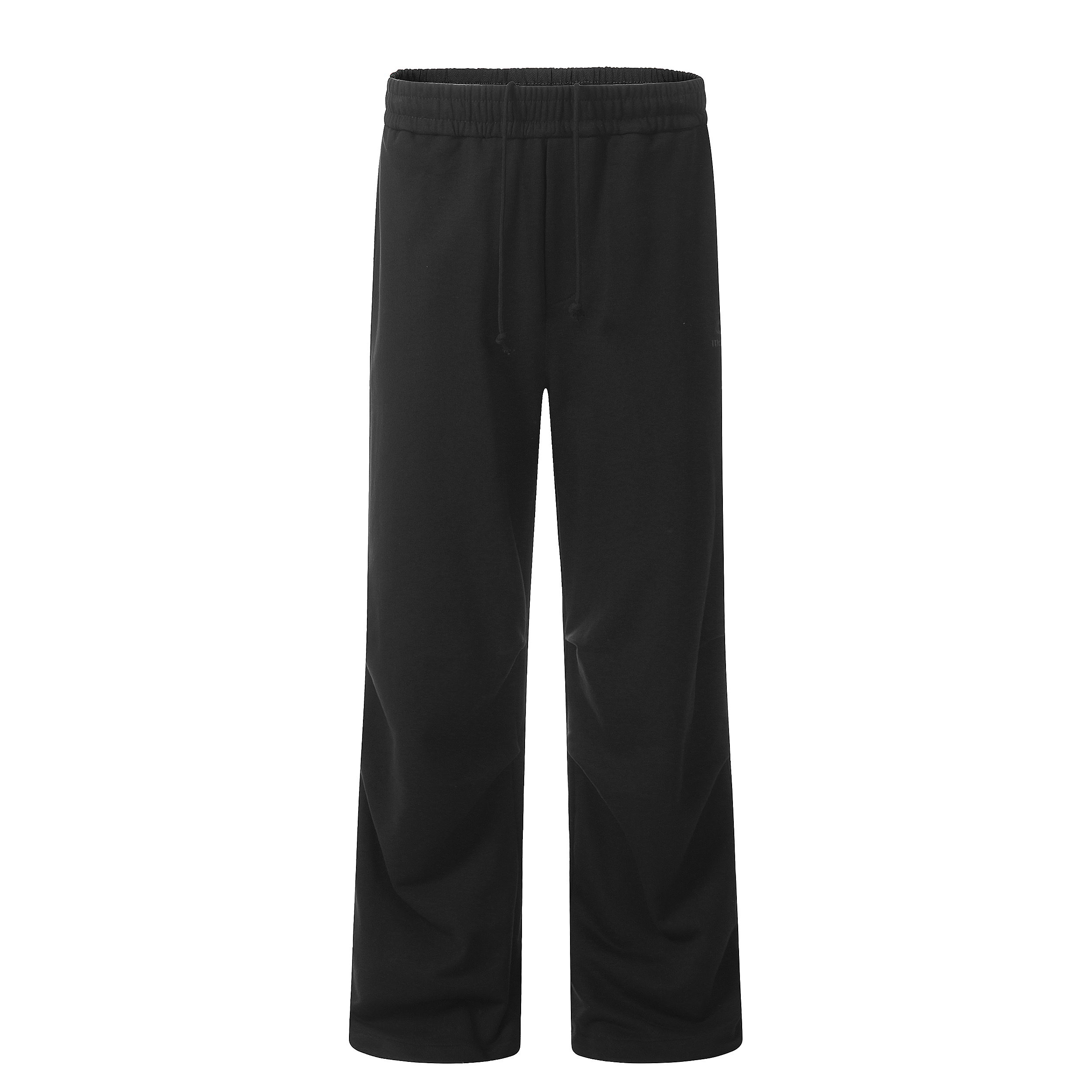 Retro American Casual Wide-Leg Drawstring Pants - Pleated Floor-Length Loose Draping Sweatpants for a Relaxed Y2K Style Retro American Casual Wide-Leg Drawstring Pants - Pleated Floor-Length Loose Draping Sweatpants for a Relaxed Y2K Style