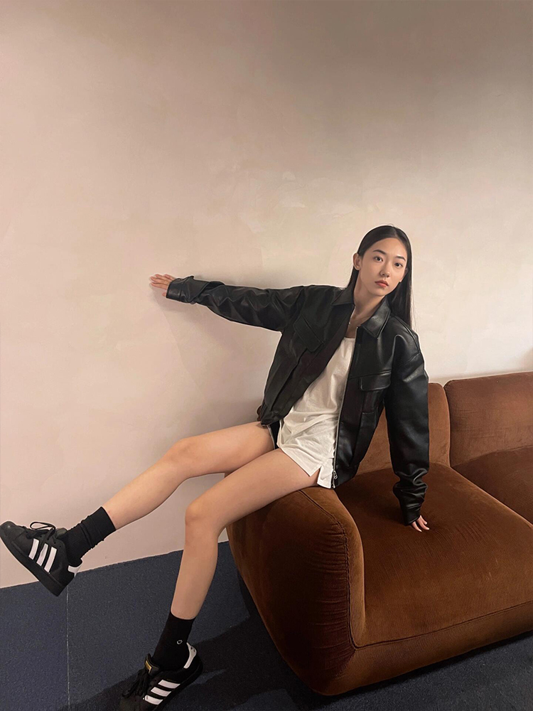 Retro American Motorcycle PU Leather Jacket - Eccentric Slim-Fit Short Coat for Autumn Style Retro American Motorcycle PU Leather Jacket - Eccentric Slim-Fit Short Coat for Autumn Style