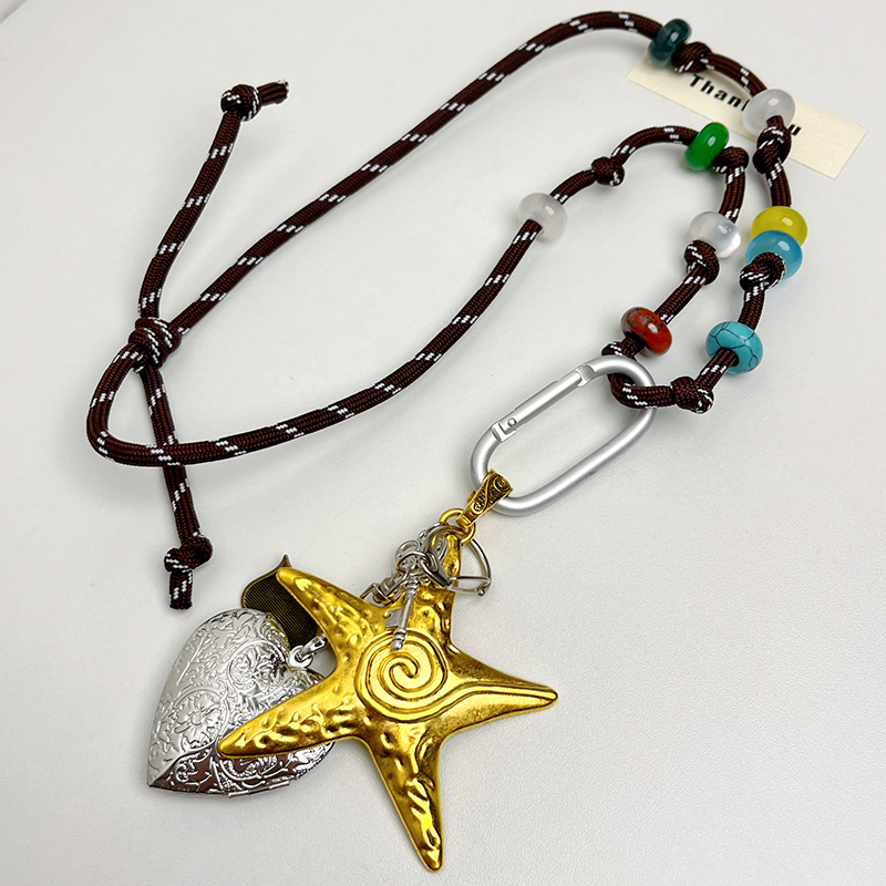 Retro Beaded Heart Cross Pendant Long Necklace for Women - Sweet Cool Sweater Chain, Y2K Style Jewelry 2025 Retro Beaded Heart Cross Pendant Long Necklace for Women - Sweet Cool Sweater Chain, Y2K Style Jewelry 2025