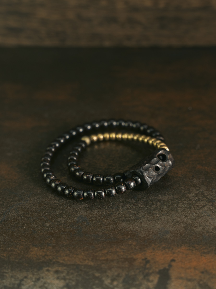 Retro Bodhi Double Circle Bracelet with Moon and Star Design - Trendy Cultural Accessories for Women and Men