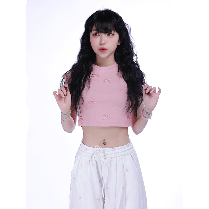 Retro Butterfly Embroidered Casual Pants for Women - Summer Thin Loose Straight Wide-Leg Trousers in American Style