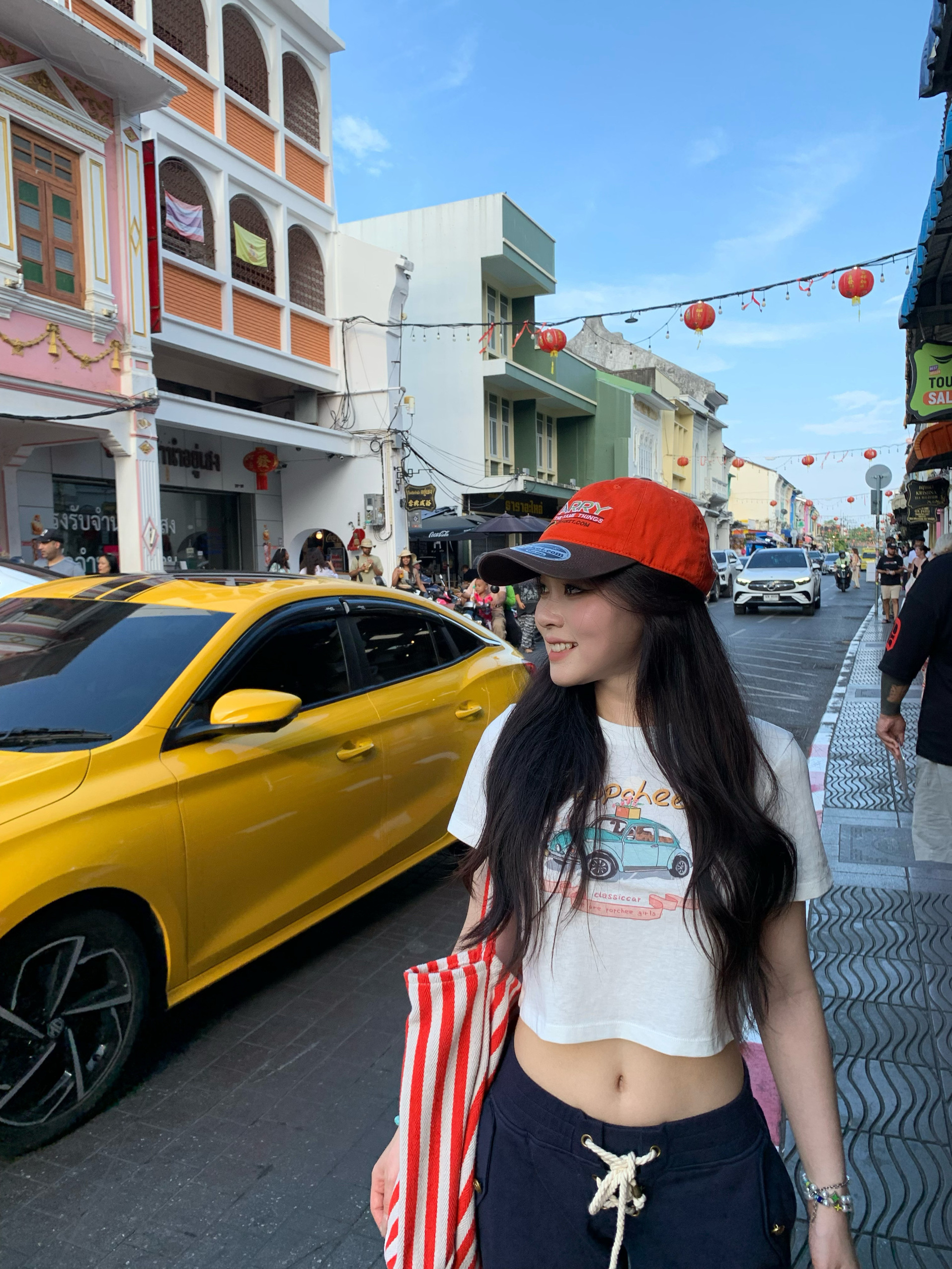 Retro Car Cute Short Tee - Super Soft Slightly Sheer Snowflake Cotton, Versatile and Comfortable for Y2K and 90s Fashion Lovers Retro Car Cute Short Tee - Super Soft Slightly Sheer Snowflake Cotton, Versatile and Comfortable for Y2K and 90s Fashion Lovers