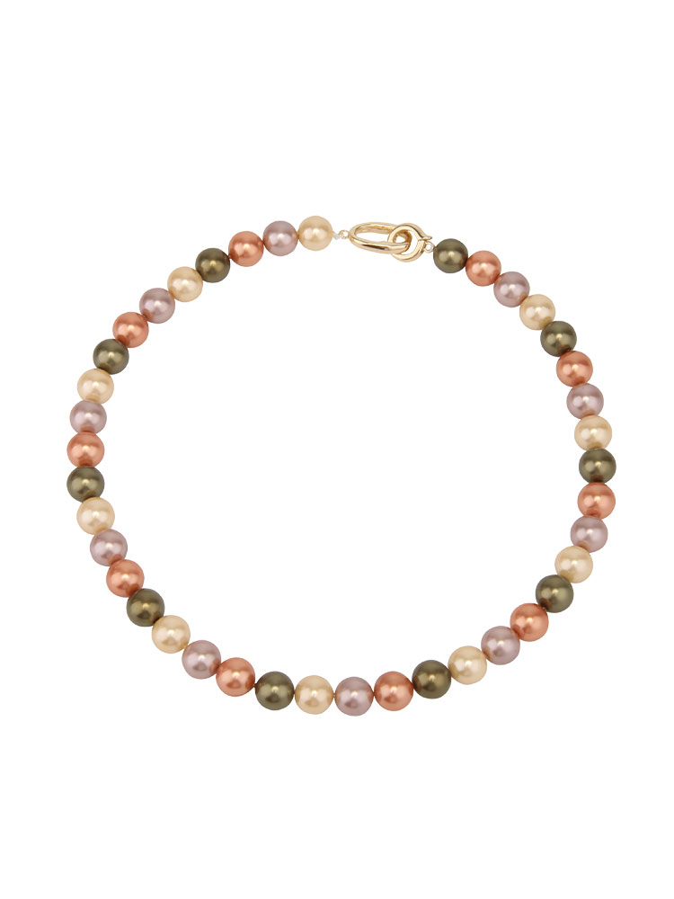 Retro Colorful Pearl Necklace for Women - High-End Light Luxury Sweater Chain for Autumn/Winter 2025 Fashion Retro Colorful Pearl Necklace for Women - High-End Light Luxury Sweater Chain for Autumn/Winter 2025 Fashion