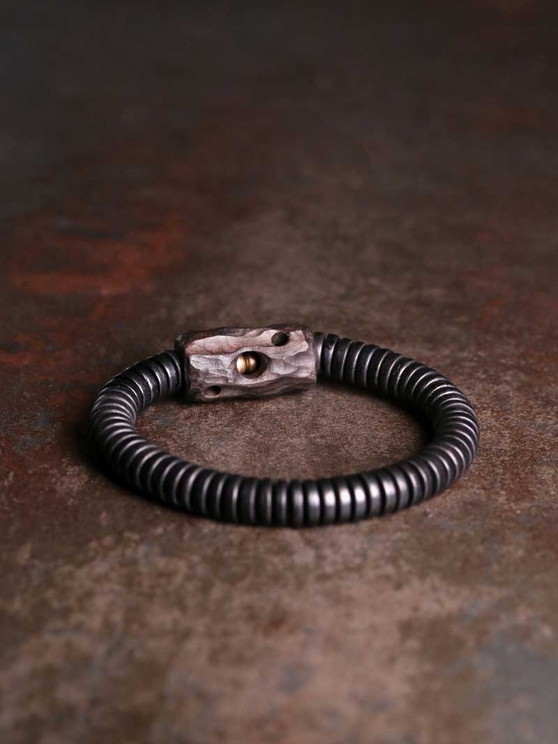 Retro Ebony Wood Bead Circle Bracelet - Stylish Unisex Accessory, Versatile Trendy Jewelry for Men and Women Retro Ebony Wood Bead Circle Bracelet - Stylish Unisex Accessory, Versatile Trendy Jewelry for Men and Women