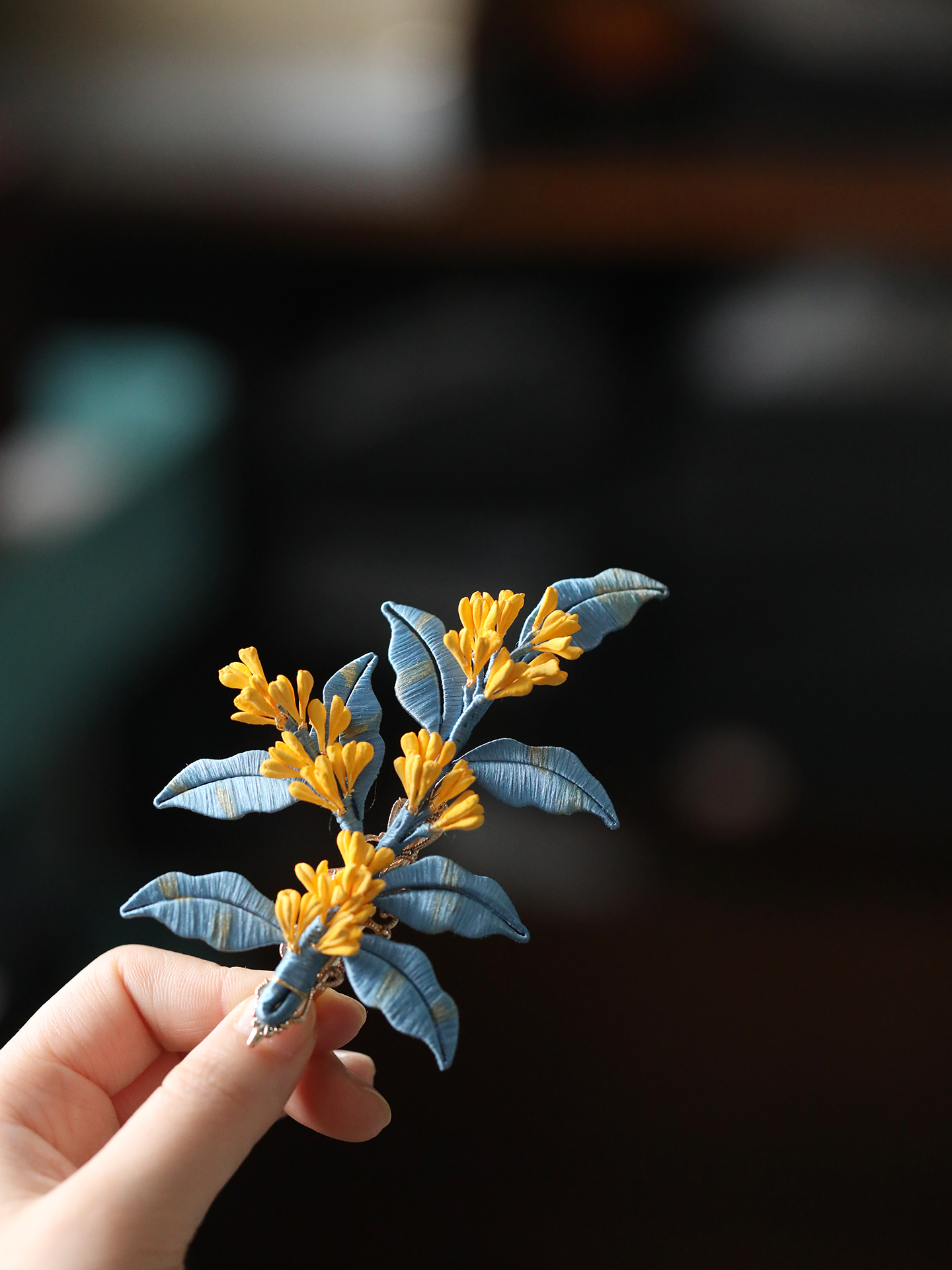 Retro Osmanthus Hair Clip - Chinese Hanfu Style Hair Accessories for Women, Perfect for Fairy Looks and Matching Horse Face Skirts Retro Osmanthus Hair Clip - Chinese Hanfu Style Hair Accessories for Women, Perfect for Fairy Looks and Matching Horse Face Skirts