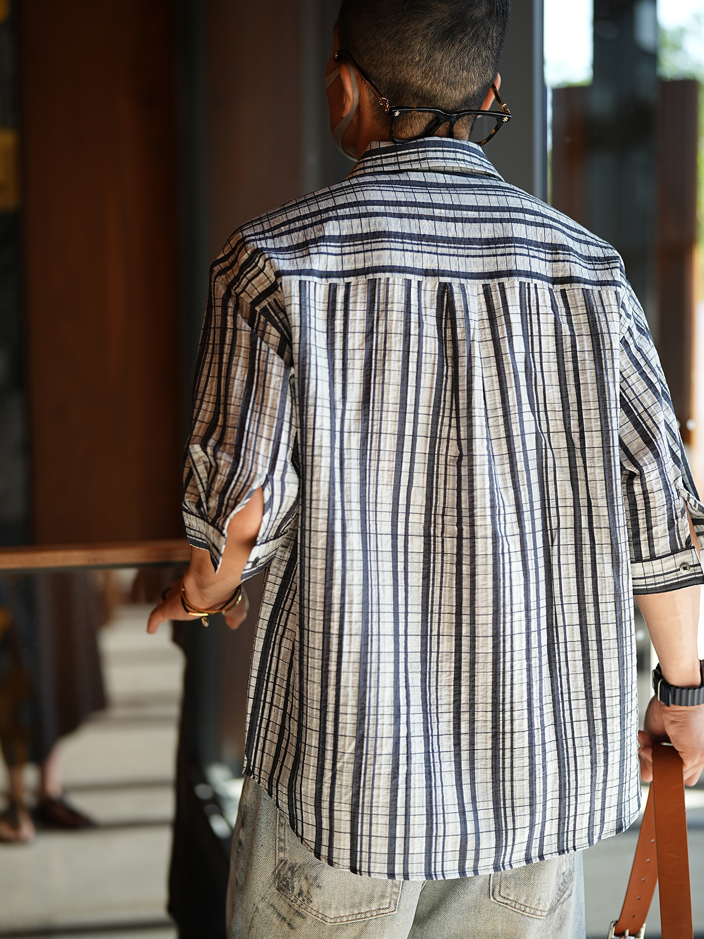 Retro Patchwork Color-Blocking Short-Sleeve Polo Shirt for Men - Trendy Summer Striped Design, Y2K Inspired Retro Patchwork Color-Blocking Short-Sleeve Polo Shirt for Men - Trendy Summer Striped Design, Y2K Inspired