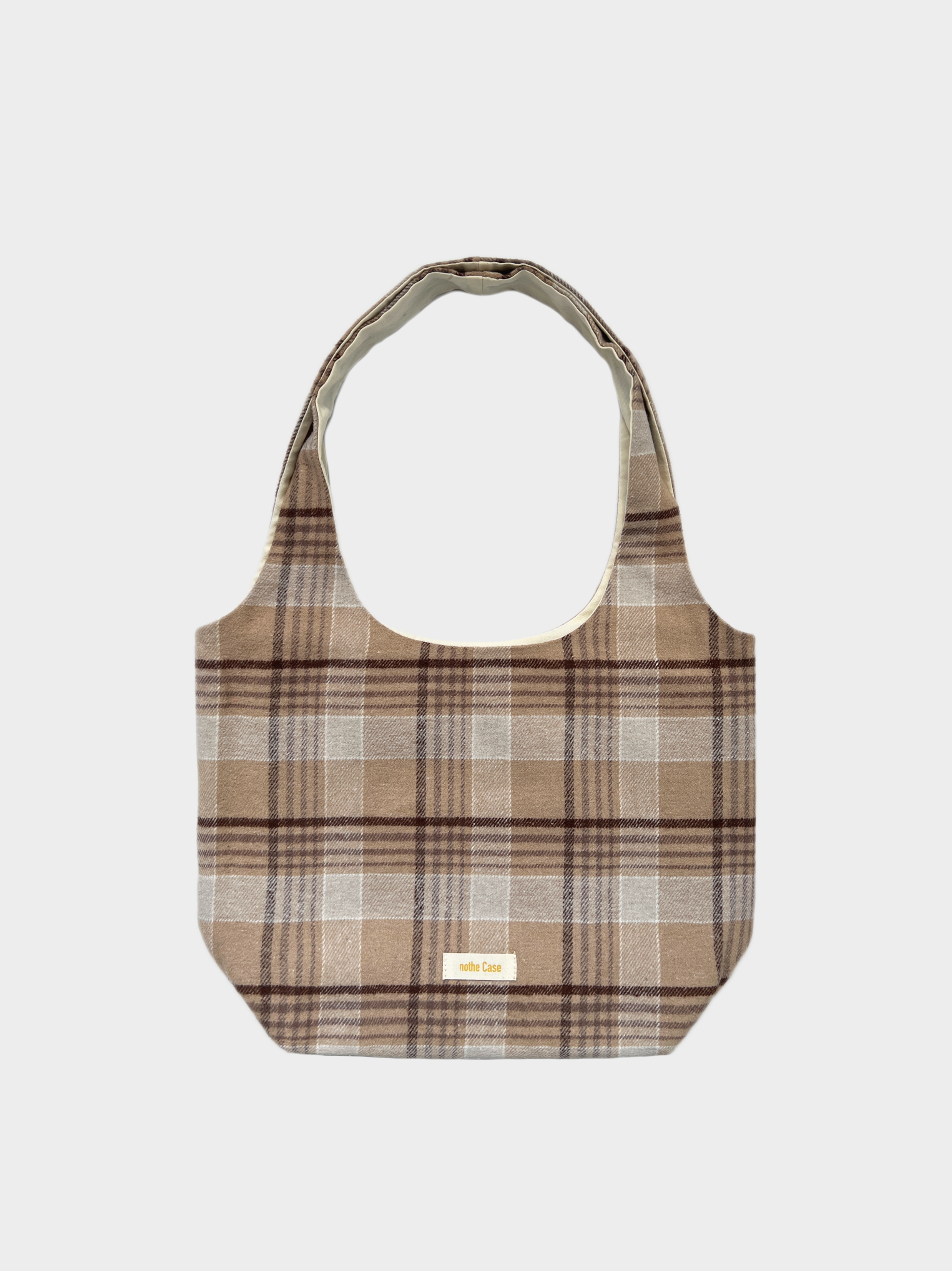 Retro Plaid Women's Handheld Shoulder Bag - Versatile Textured Cloth Tote for Coffee and Tea Lovers Retro Plaid Women's Handheld Shoulder Bag - Versatile Textured Cloth Tote for Coffee and Tea Lovers