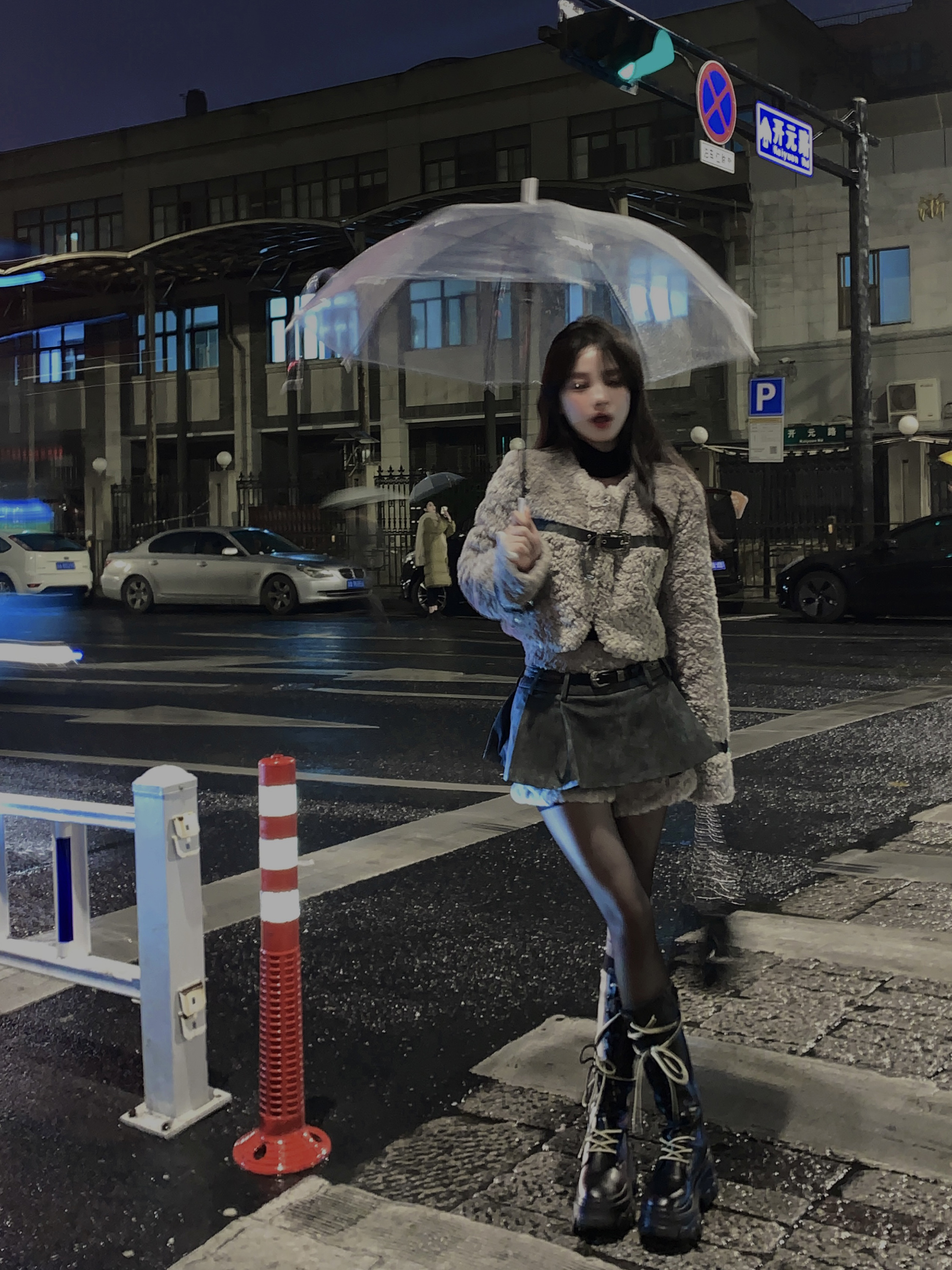 Retro Sheep Girl Fur Coat and High Waist A-Line Skirt Two-Piece Set - Square Style Fashion for Y2K and 90s Aesthetic Retro Sheep Girl Fur Coat and High Waist A-Line Skirt Two-Piece Set - Square Style Fashion for Y2K and 90s Aesthetic