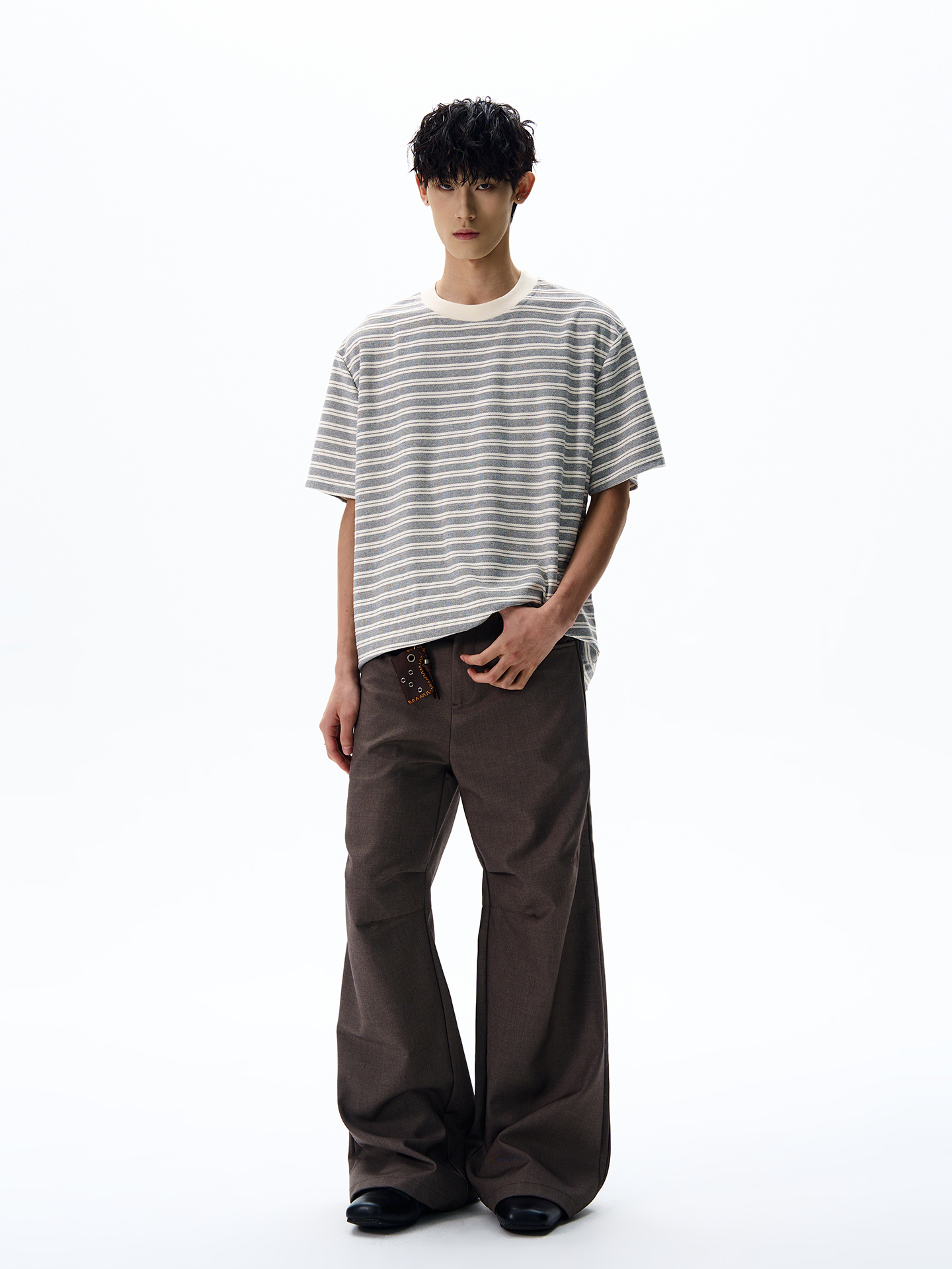 Retro Striped Short Sleeve T-Shirt for Men and Women - American Old Money Style, Casual Loose Fit, Versatile Fashion Top Retro Striped Short Sleeve T-Shirt for Men and Women - American Old Money Style, Casual Loose Fit, Versatile Fashion Top