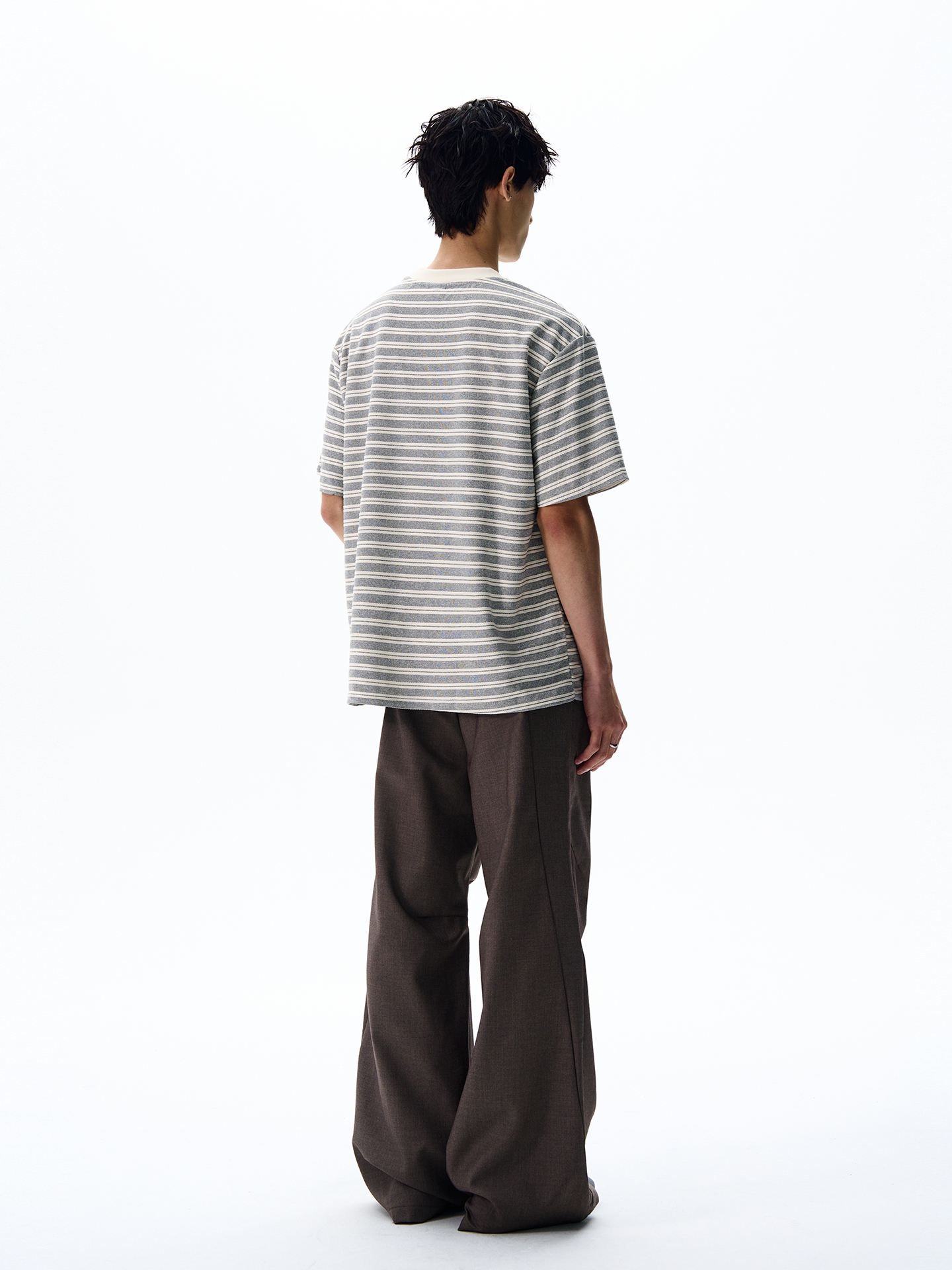 Retro Striped Short Sleeve T-Shirt for Men and Women - American Old Money Style, Casual Loose Fit, Versatile Fashion Top Retro Striped Short Sleeve T-Shirt for Men and Women - American Old Money Style, Casual Loose Fit, Versatile Fashion Top