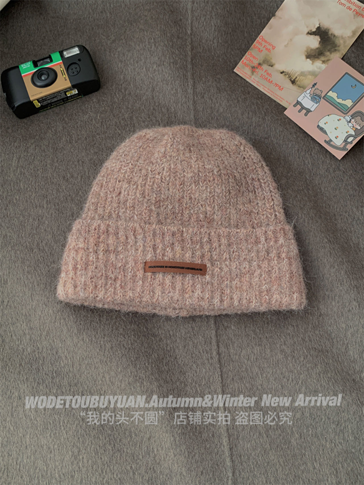 Retro Wool Slouchy Knit Hat for Women - Warm Winter Beanie for Small Faces, Cozy Style, Perfect for Y2K and Vintage Looks Retro Wool Slouchy Knit Hat for Women - Warm Winter Beanie for Small Faces, Cozy Style, Perfect for Y2K and Vintage Looks