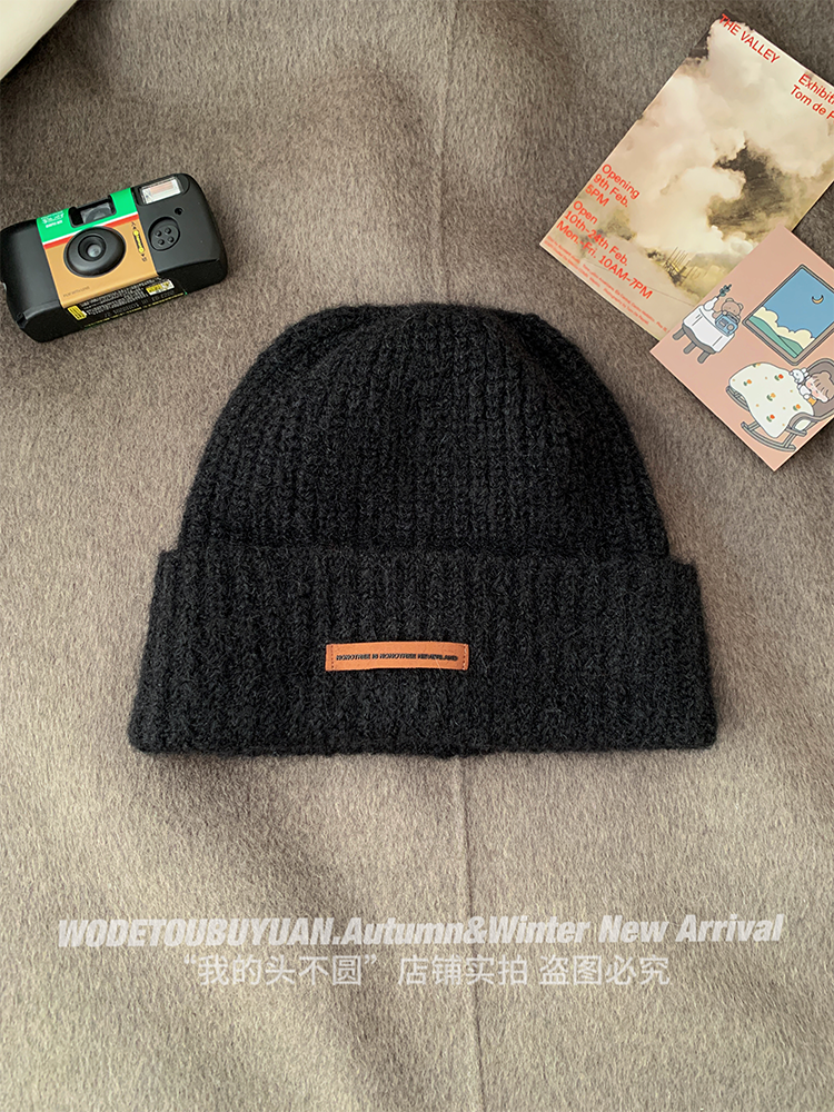 Retro Wool Slouchy Knit Hat for Women - Warm Winter Beanie for Small Faces, Cozy Style, Perfect for Y2K and Vintage Looks Retro Wool Slouchy Knit Hat for Women - Warm Winter Beanie for Small Faces, Cozy Style, Perfect for Y2K and Vintage Looks