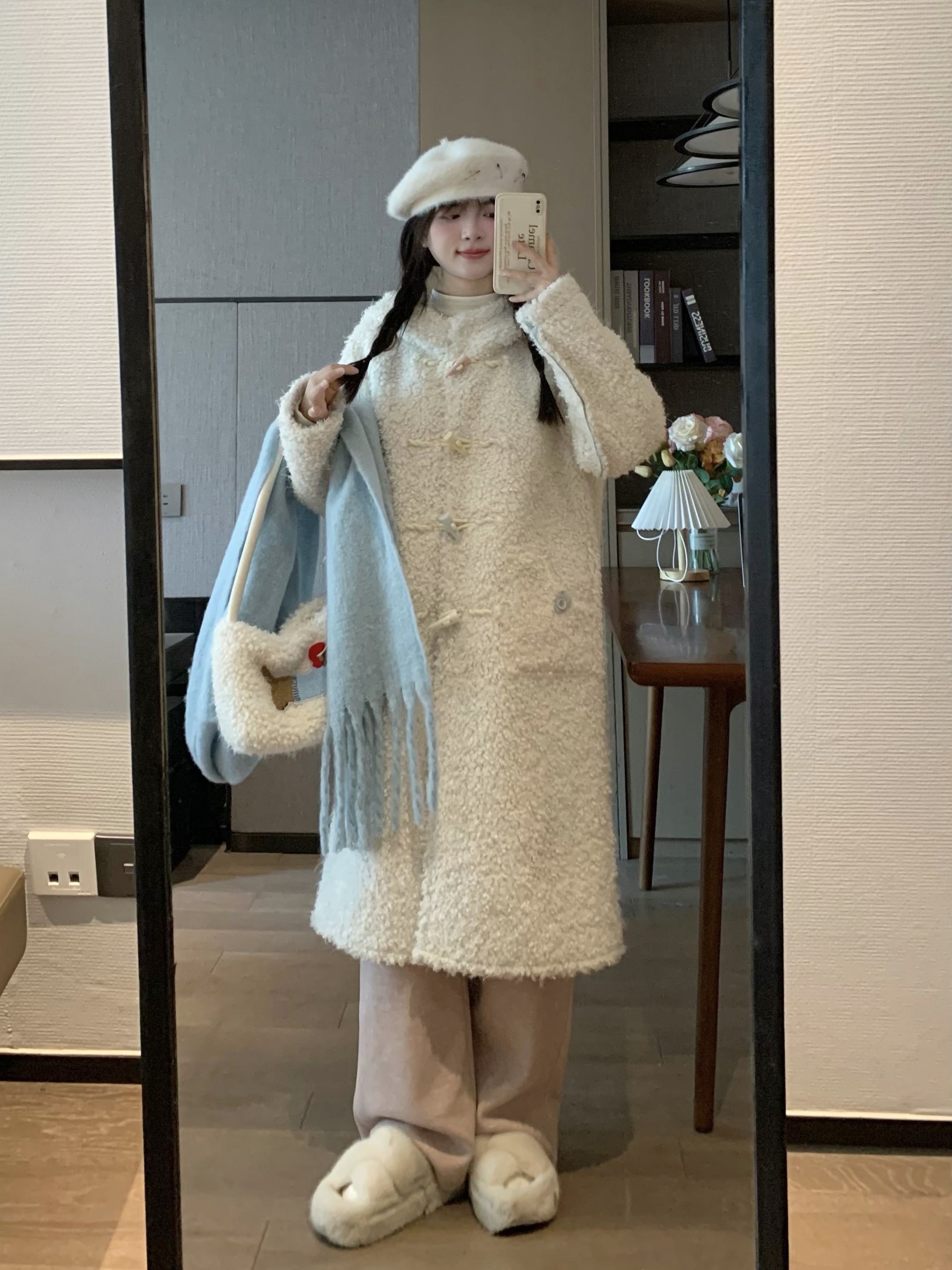 Reversible Thick Woolen Coat for Women - Retro Autumn Winter Style, Cozy & Warm Fashion Outerwear Reversible Thick Woolen Coat for Women - Retro Autumn Winter Style, Cozy & Warm Fashion Outerwear