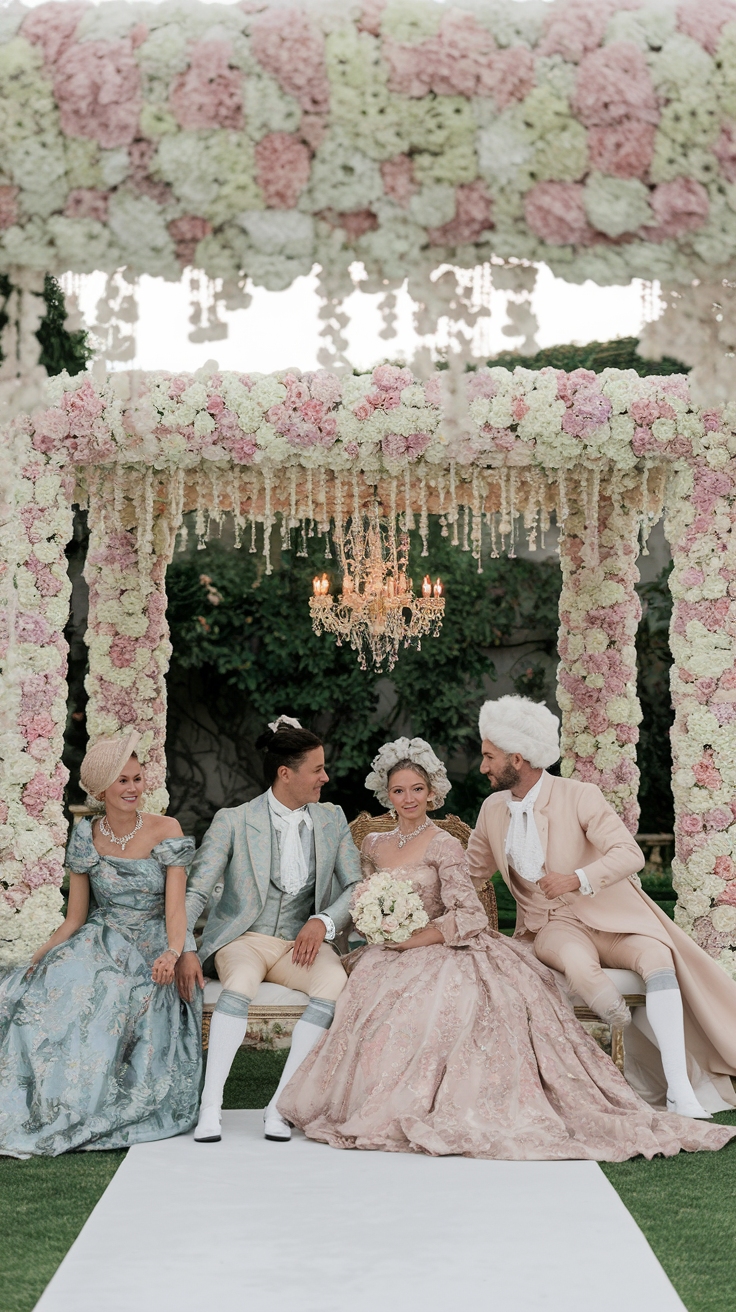 Rococo Wedding Theme: How to Plan an Enchanting Event outfit idea