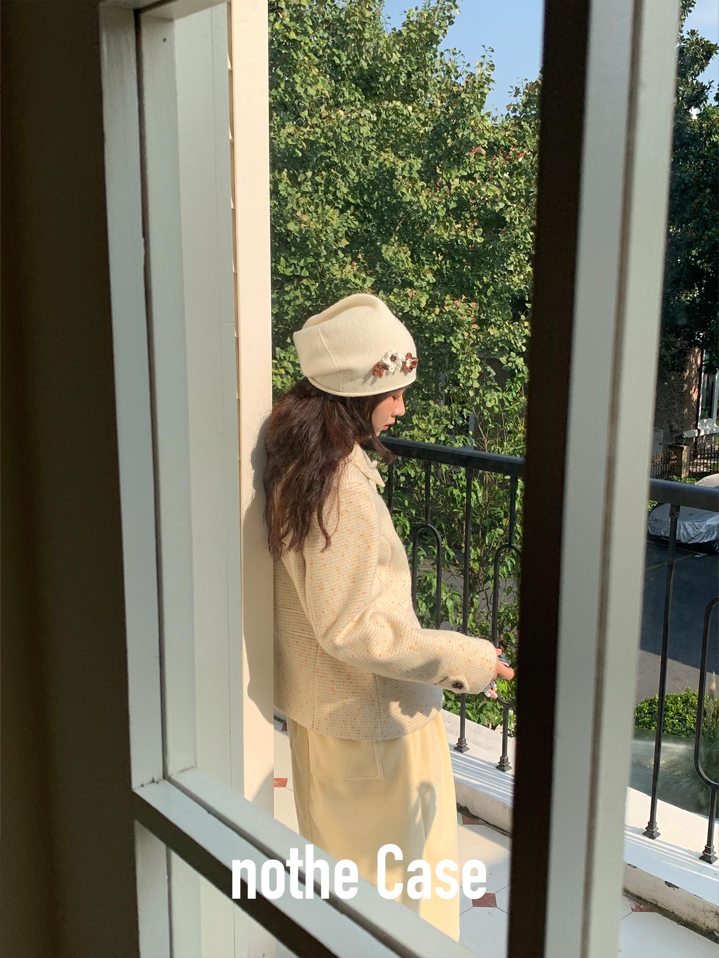 Rolled-Edge Merino Wool Pile Hat - Cute Ear-Protecting Knitted Hat for Cozy Style - Perfect for 90s and Y2K Fashion Rolled-Edge Merino Wool Pile Hat - Cute Ear-Protecting Knitted Hat for Cozy Style - Perfect for 90s and Y2K Fashion