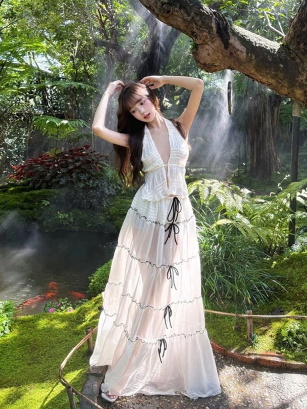 Seaside Vacation Dress - Stylish Phuket Travel Outfit for Hot Girls, Perfect for Beautiful Photos and Tropical Getaways Seaside Vacation Dress - Stylish Phuket Travel Outfit for Hot Girls, Perfect for Beautiful Photos and Tropical Getaways