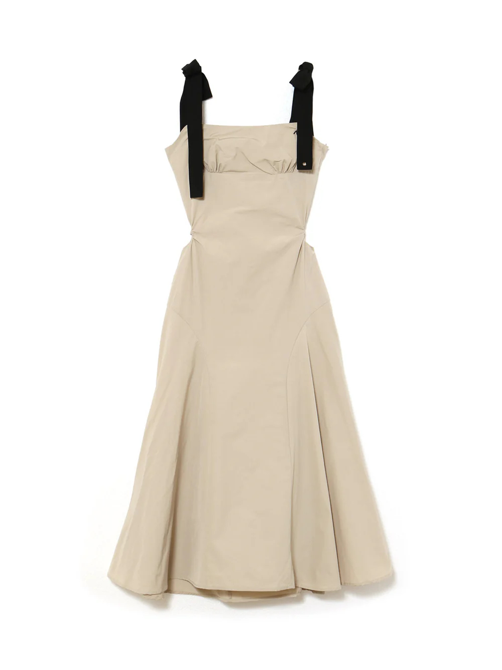 Sexy Sweet Bow Shoulder Strap Waist-Cutout Long Dress - Japanese Style, Elegant Fashion for Special Occasions