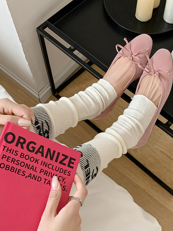 Sheepskin Candy-Colored French Bow Round-Toe Soft-Soled Ballet Flats – Stylish Women's Flat Shoes Perfect for Skirts, Y2K Fashion Sheepskin Candy-Colored French Bow Round-Toe Soft-Soled Ballet Flats – Stylish Women's Flat Shoes Perfect for Skirts, Y2K Fashion