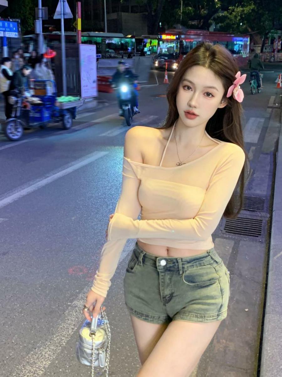 Sheer Long Sleeve Crop Top and Camisole Set - Women's Mesh Summer Cover-Up for Sweet and Spicy Style Sheer Long Sleeve Crop Top and Camisole Set - Women's Mesh Summer Cover-Up for Sweet and Spicy Style