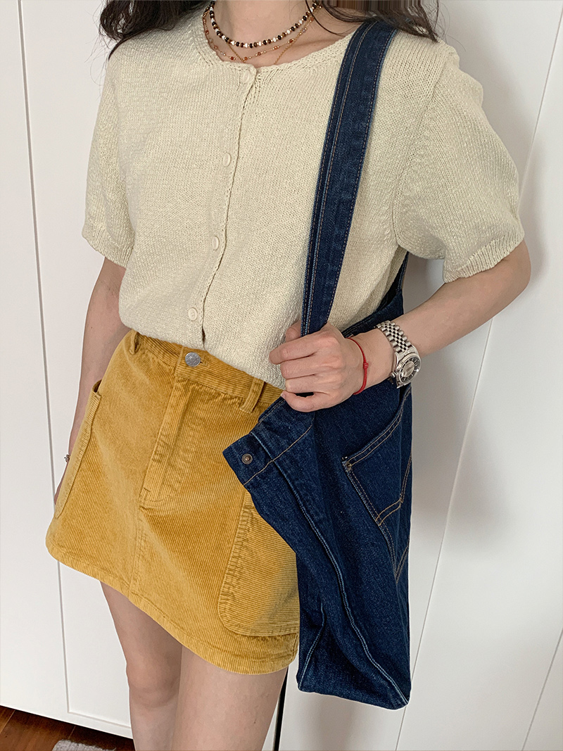 Short Sleeve Knitted Cardigan T-Shirt for Women - Summer Round Neck Loose Fit Elegant Versatile Half Sleeve Top Short Sleeve Knitted Cardigan T-Shirt for Women - Summer Round Neck Loose Fit Elegant Versatile Half Sleeve Top