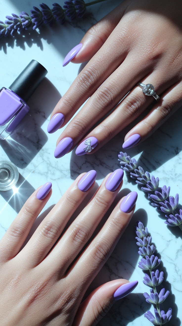 short purple nail ideas