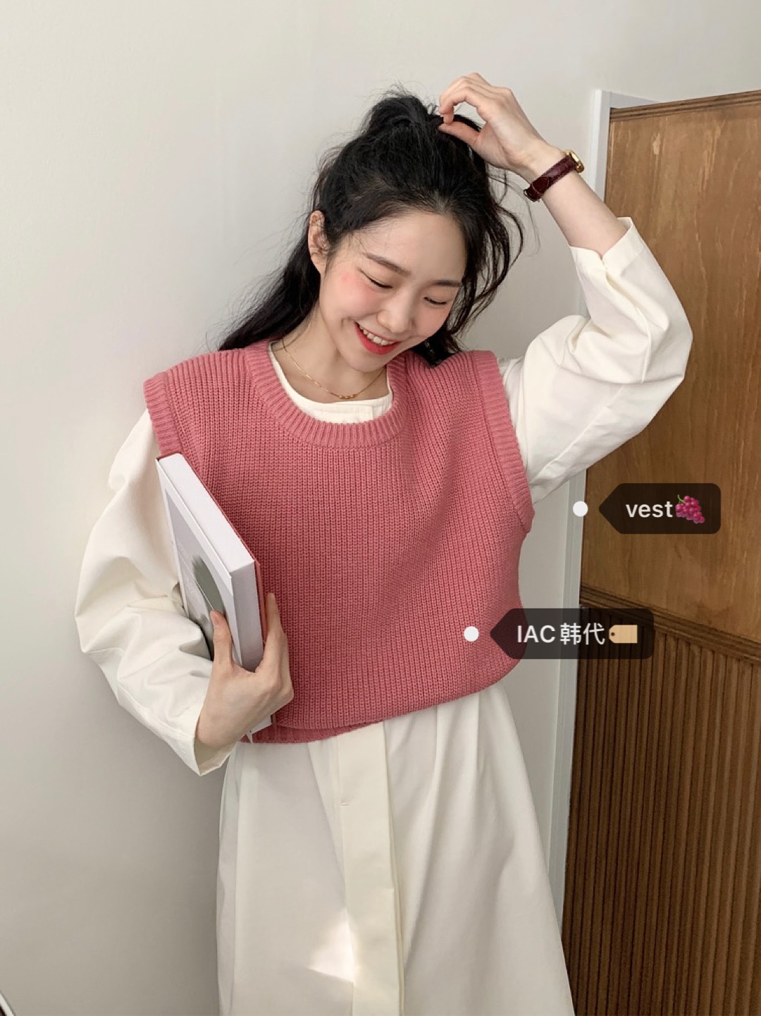 Simple U-Neck Knitted Vest - Basic Knit Top, Minimalist Style, Korean Fashion, Versatile Everyday Wear Simple U-Neck Knitted Vest - Basic Knit Top, Minimalist Style, Korean Fashion, Versatile Everyday Wear