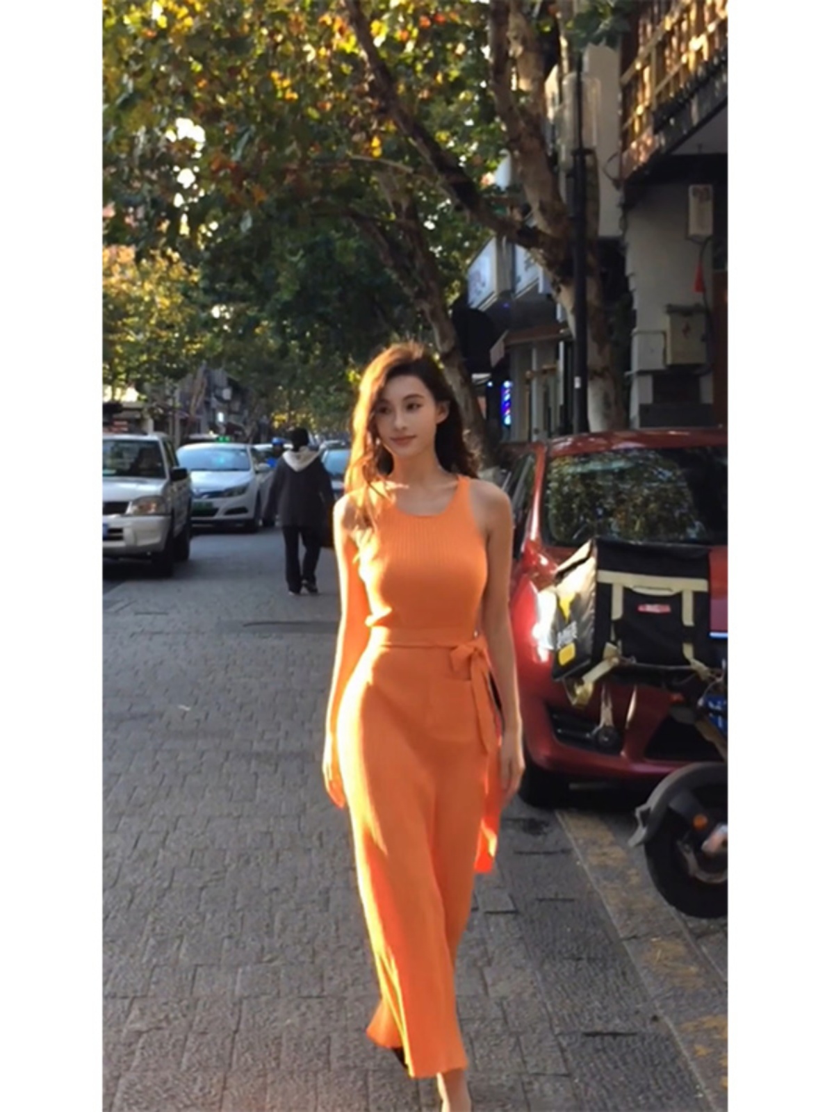 Sleeveless Knitted Dress with Split Hem, High-End Quality, Slim Fit, Elegant Temperament, Perfect for Y2K and Modern Styles