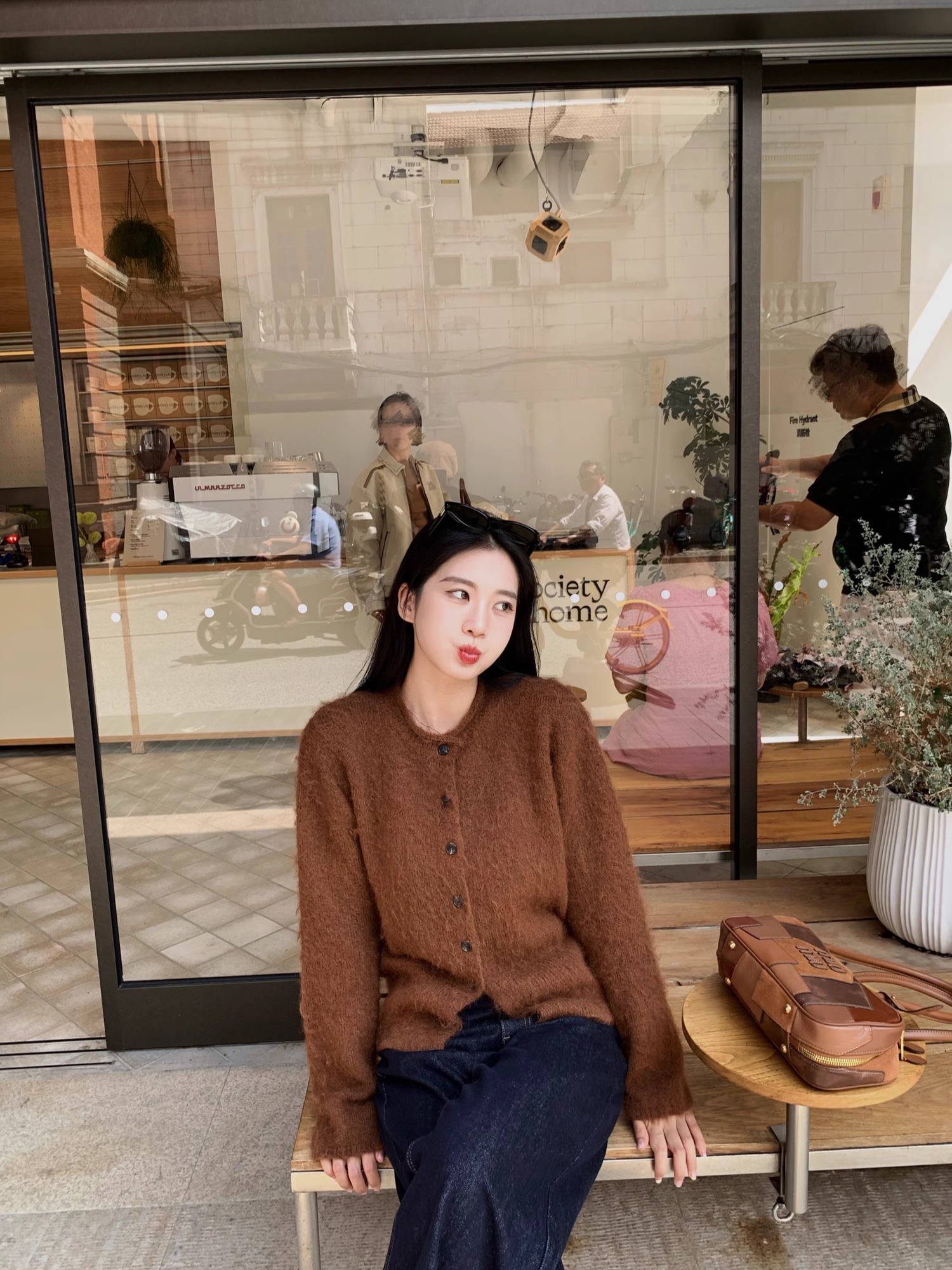 Slightly Loose Round Neck Button Wool Cardigan Top for Women - Elegant Milk Fufu Atmosphere - Cozy 90s Inspired Fashion Slightly Loose Round Neck Button Wool Cardigan Top for Women - Elegant Milk Fufu Atmosphere - Cozy 90s Inspired Fashion