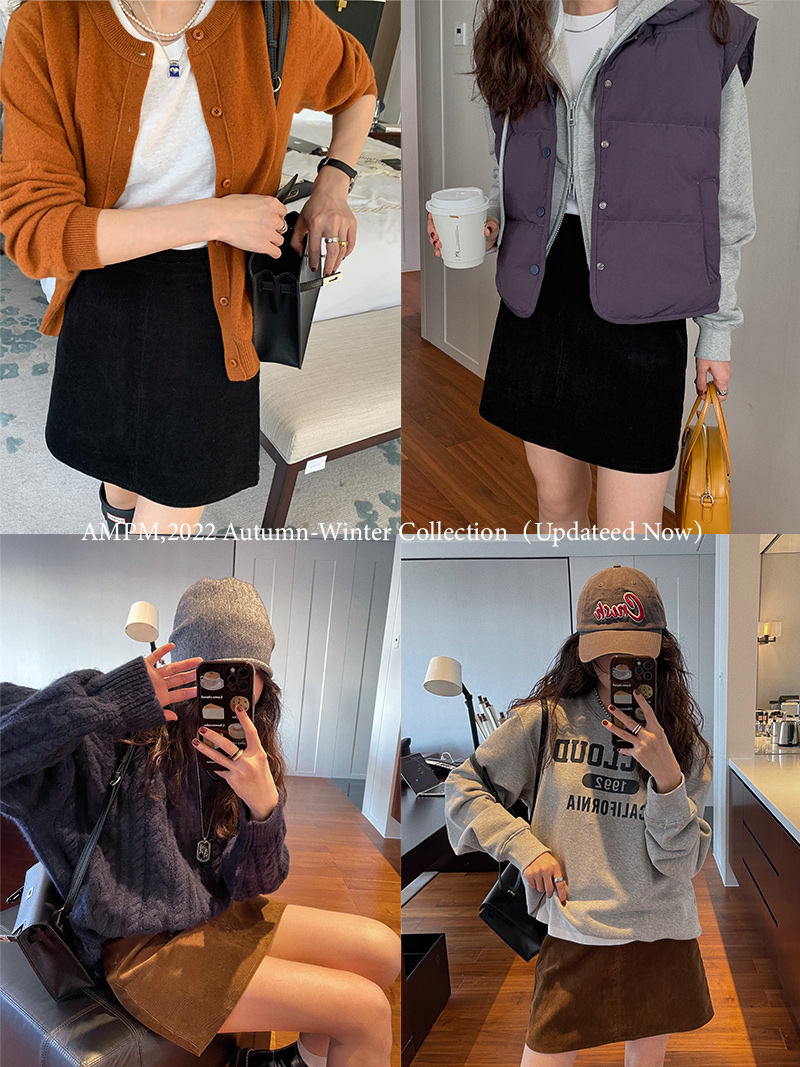 Slim Fit A-Line Corduroy Work Skirt for Women, Autumn/Winter 2025, Lengthening Legs, Versatile Half Skirt, Trendy Office Fashion Slim Fit A-Line Corduroy Work Skirt for Women, Autumn/Winter 2025, Lengthening Legs, Versatile Half Skirt, Trendy Office Fashion