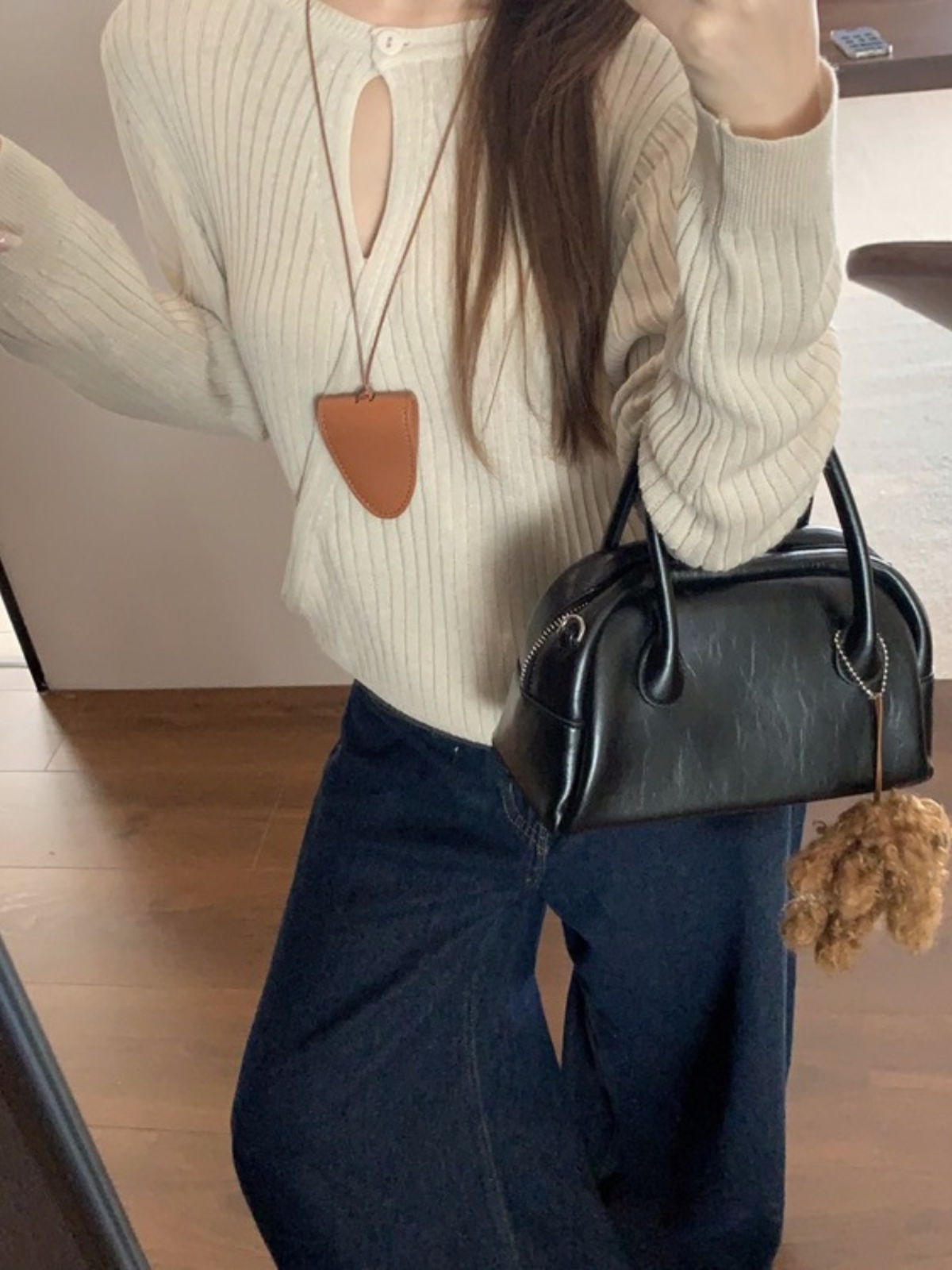 Slim Fit Hollow Knit Sweater - Autumn Winter Design, Niche Temperament Pullover for Effortless Style, Perfect for 90s Aesthetic Slim Fit Hollow Knit Sweater - Autumn Winter Design, Niche Temperament Pullover for Effortless Style, Perfect for 90s Aesthetic