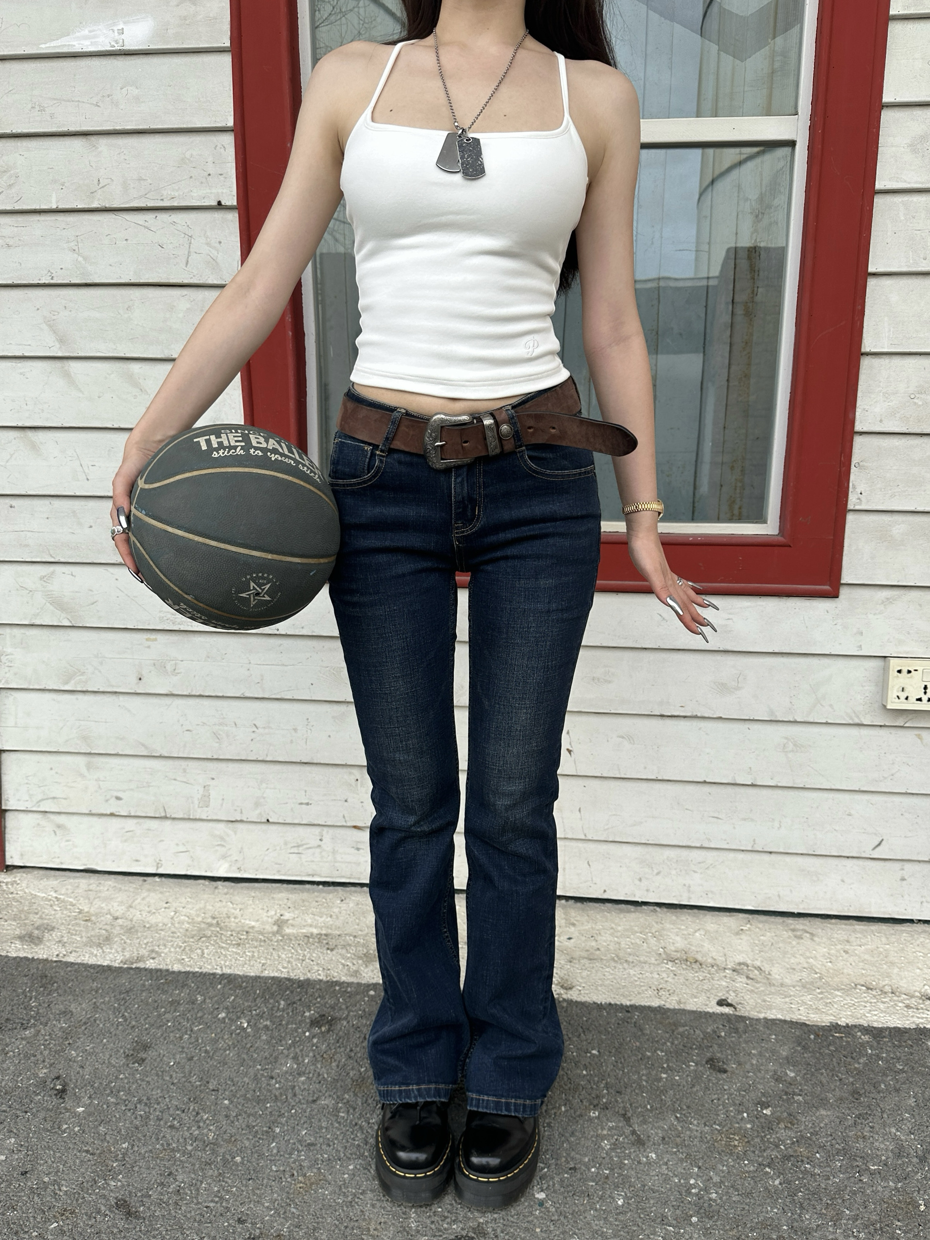 Slim High-Stretch Mid-Waist Flared Jeans | Leg-Enhancing, Knee-Length Design | Trendy Y2K Style Pants Slim High-Stretch Mid-Waist Flared Jeans | Leg-Enhancing, Knee-Length Design | Trendy Y2K Style Pants