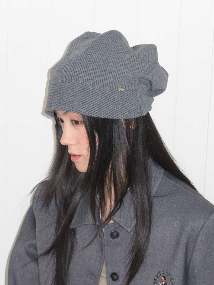 Slouchy Knitted Turban Hat for Women - Versatile Everyday Cap for Spring & Autumn, Face-Flattering Lazy Style