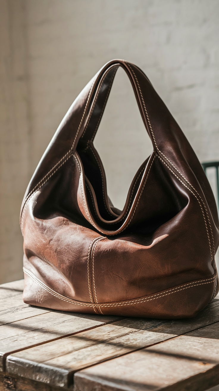 Why You Need a Slouchy Leather Bag in Your Wardrobe outfit idea