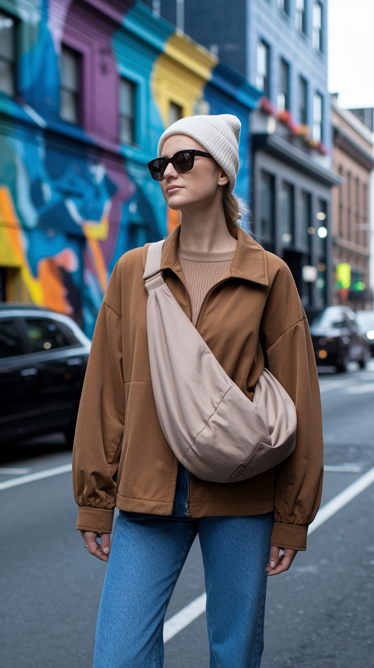 Slouchy Shoulder Bag Outfit Combinations to Try outfit idea