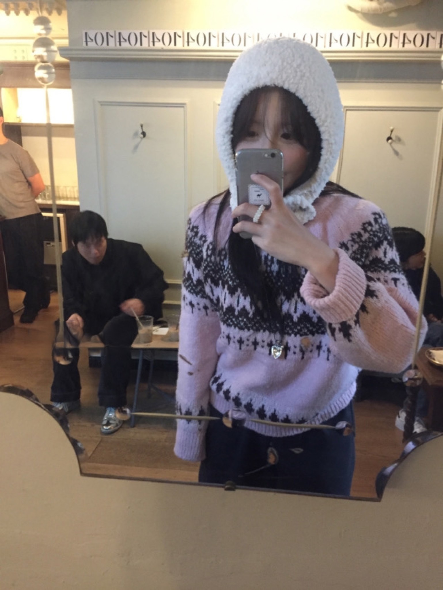 Soft and Fluffy Snowflake Buckle Balaclava Hat - Versatile Retro Knitted Beanie in Unique Korean Style Fashion Soft and Fluffy Snowflake Buckle Balaclava Hat - Versatile Retro Knitted Beanie in Unique Korean Style Fashion