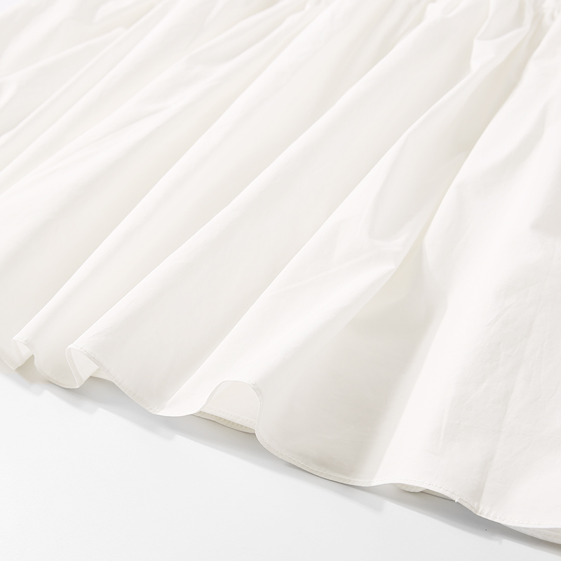 Solid Color Square Neck Tie Loose Casual Dress - Summer Women's Fashion in Korean Style, Europe-Inspired, Fantasy Aesthetic Solid Color Square Neck Tie Loose Casual Dress - Summer Women's Fashion in Korean Style, Europe-Inspired, Fantasy Aesthetic