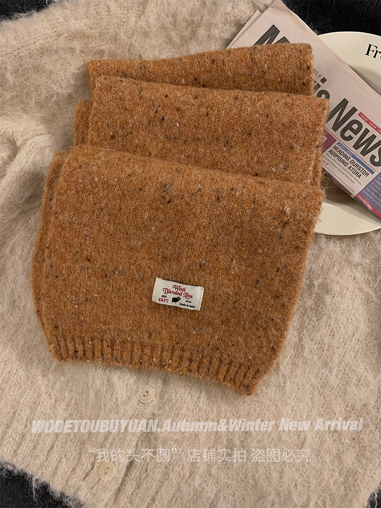 Solid Color Wool Blend Hat and Scarf Set for Women - Thick and Warm Autumn Winter Accessories, Korean Style, Cozy and Chic Solid Color Wool Blend Hat and Scarf Set for Women - Thick and Warm Autumn Winter Accessories, Korean Style, Cozy and Chic