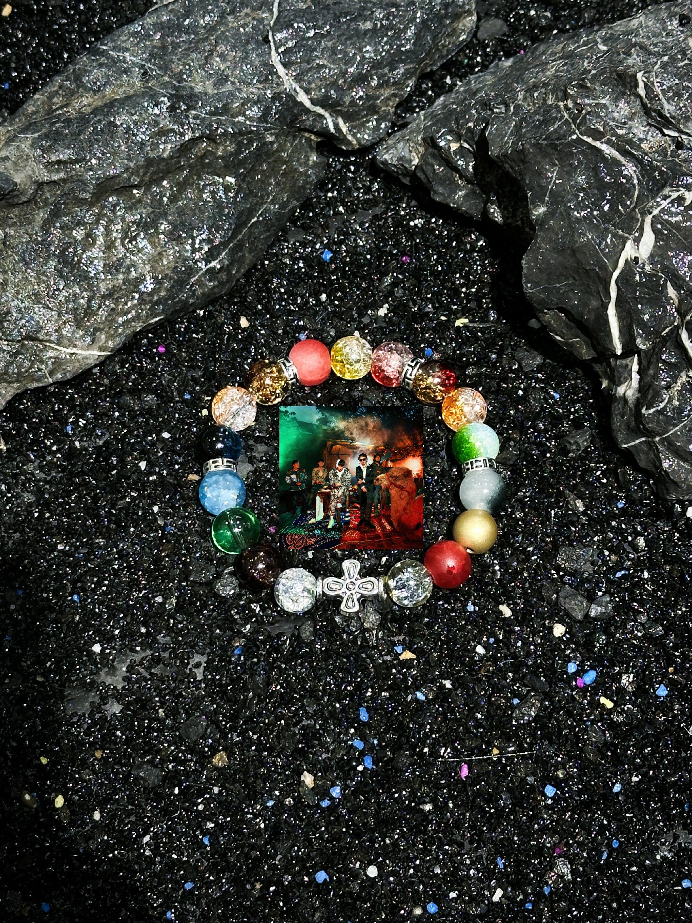 Soul Collision Album Cover Bracelet - Trendy Statement Jewelry for Music Lovers, Vintage-Inspired Design Soul Collision Album Cover Bracelet - Trendy Statement Jewelry for Music Lovers, Vintage-Inspired Design