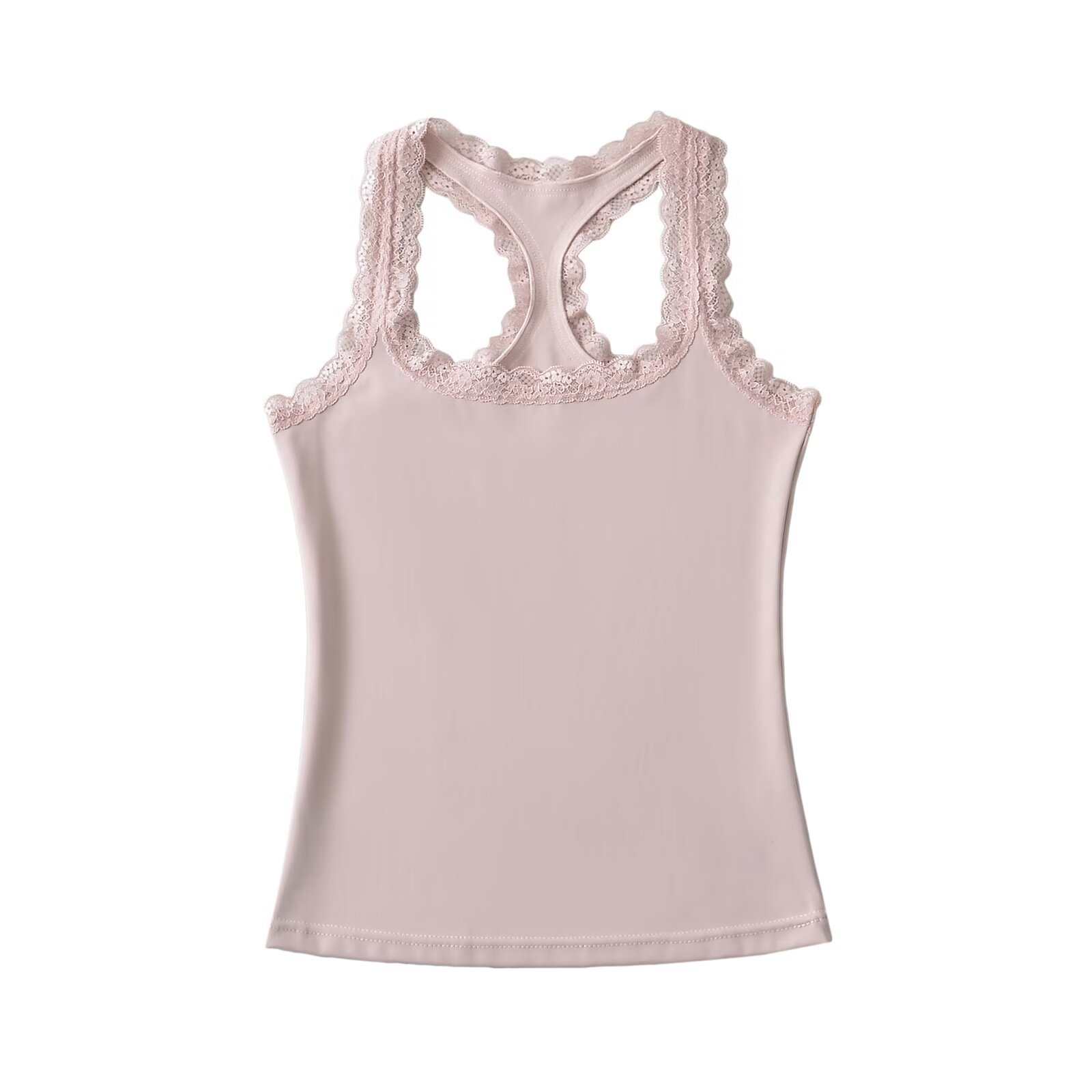 Spicy Girl Lace Trim Camisole - Fitted Sleeveless Inner Top for a Chic Look - Perfect for Y2K and Korean Style Fashion Spicy Girl Lace Trim Camisole - Fitted Sleeveless Inner Top for a Chic Look - Perfect for Y2K and Korean Style Fashion