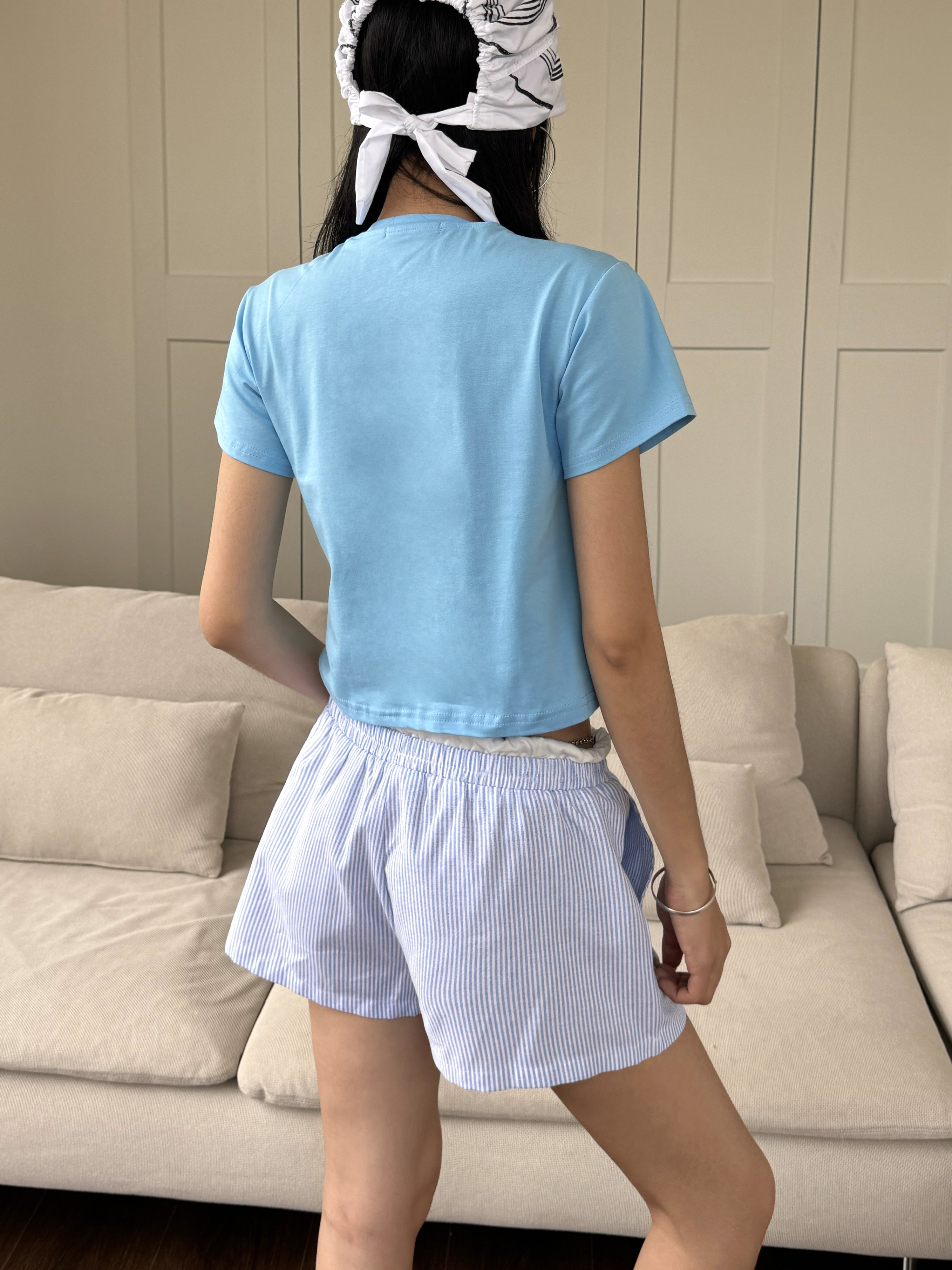 Spicy Summer Dolphin Print Short Sleeve T-Shirt - Slim Fit Cropped Top for Hot Girl Style Spicy Summer Dolphin Print Short Sleeve T-Shirt - Slim Fit Cropped Top for Hot Girl Style