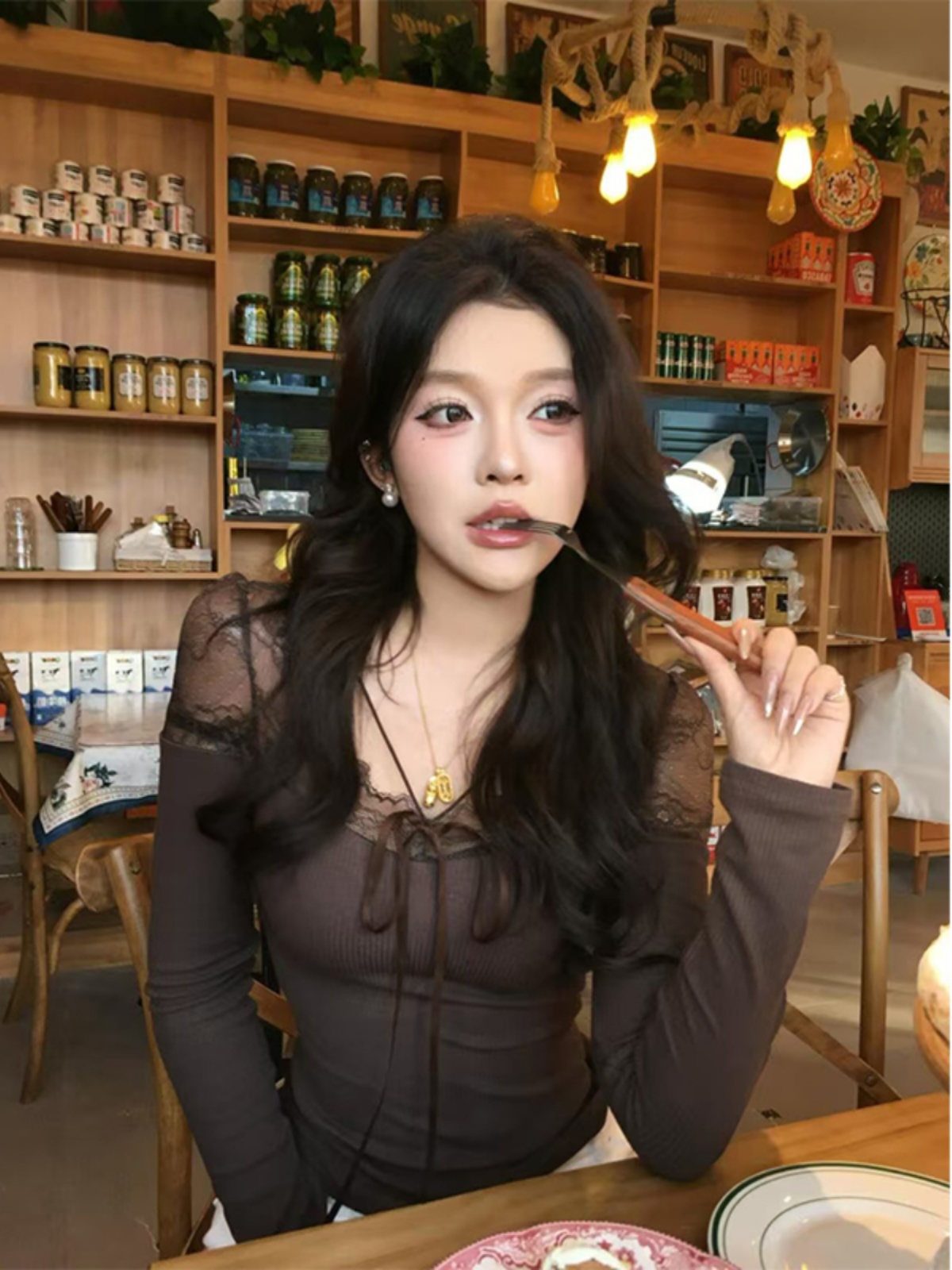 Spliced Lace Sheer Inner Wear - Versatile Base Shirt for a Sexy, Temperament Style - Perfect for Layering and Everyday Wear Spliced Lace Sheer Inner Wear - Versatile Base Shirt for a Sexy, Temperament Style - Perfect for Layering and Everyday Wear