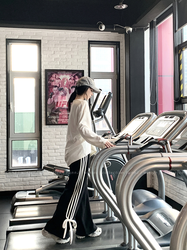 Square Style Sweetheart High Waist Loose Wide Leg Fleece Casual Sports Pants for Women - Floor-Length Straight Leg Sweatpants Square Style Sweetheart High Waist Loose Wide Leg Fleece Casual Sports Pants for Women - Floor-Length Straight Leg Sweatpants